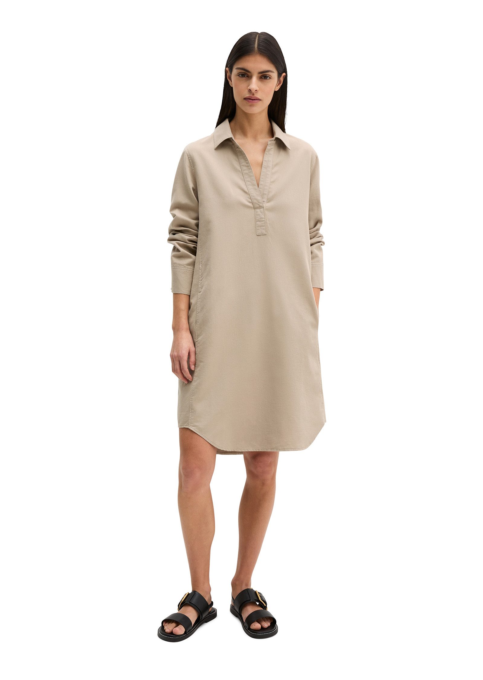 Marc O'Polo Hemdblusenkleid aus Organic-Cotton-Lyocell-Leinen-Mix – Bild 5 von 5