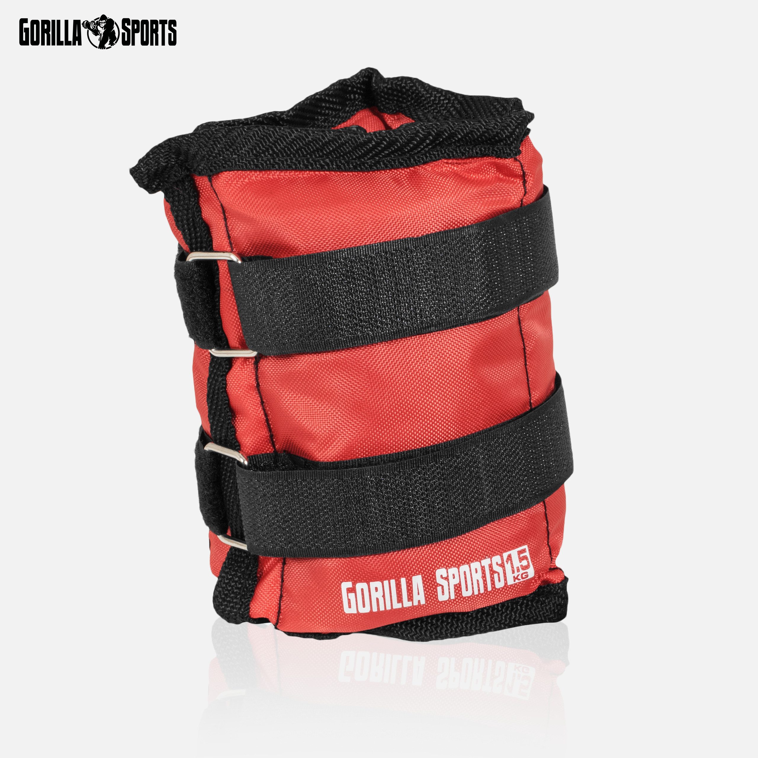GORILLA SPORTS Zusatzgewichte Gewichtsmanschetten 2er Set Laufgewichte Fußgewichte Handgelenke, 3 kg