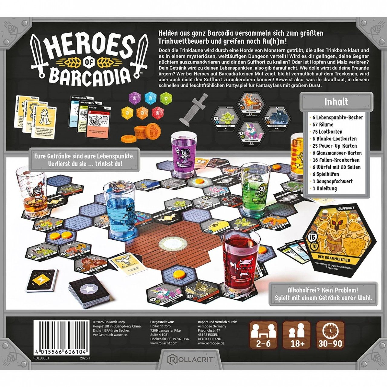 Asmodee Spiel Heroes of Barcadia