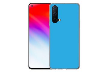 MuchoWow Handyhülle Blau - Licht - Farben, Phone Case, Handyhülle OnePlus Nord CE 5G, Silikon, Schutzhülle