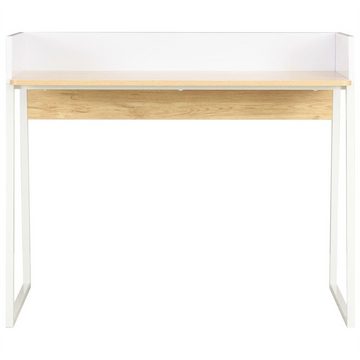 DOTMALL Schreibtisch Schreibtisch, Weiß und Eiche , 90x60x88 cm