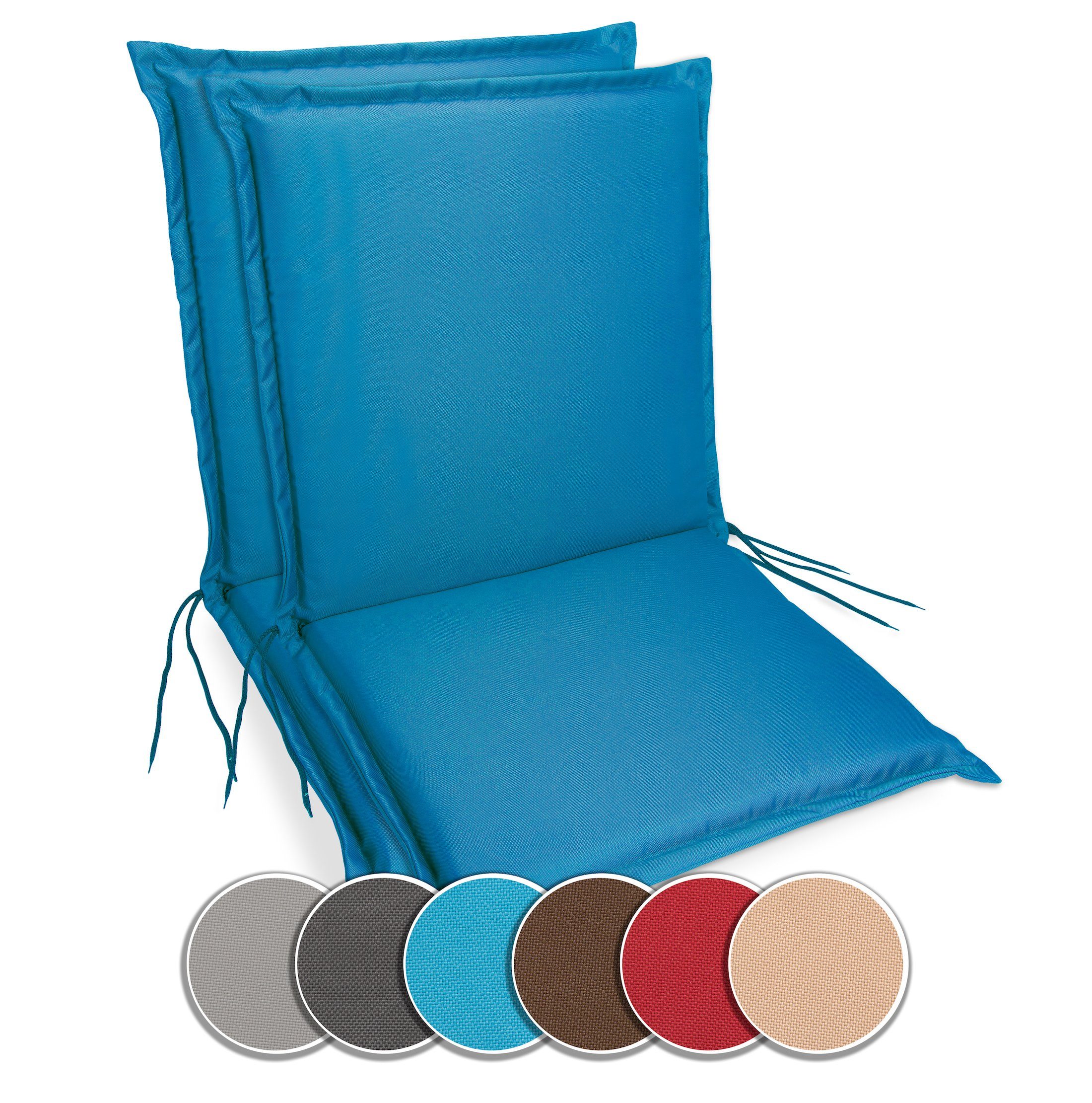 sunnypillow Liegenauflage Niedriglehner Auflage Gartenstuhlauflage, 100 günstig online kaufen
