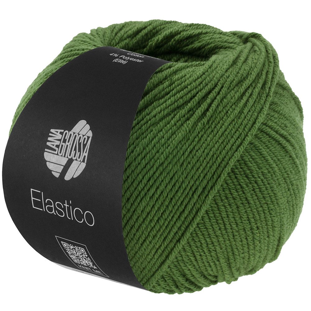 LANA GROSSA ELASTICO Häkelwolle, 160 m (extraweiches Baumwollgarn mit leichtem Stretch-Anteil), 50 g