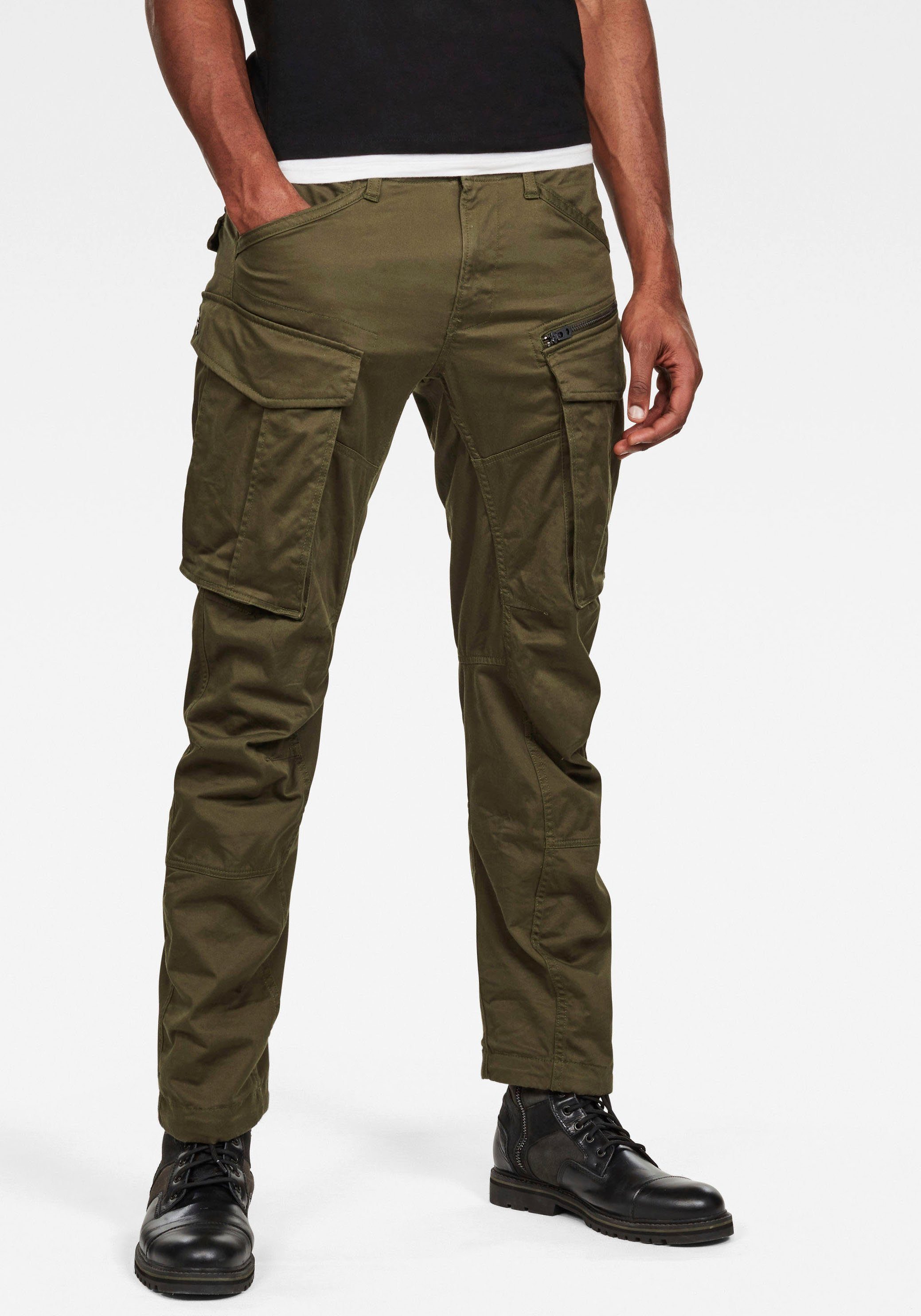 G-Star RAW Cargohose Rovic Zip 3D Tapered Pant olivgrün