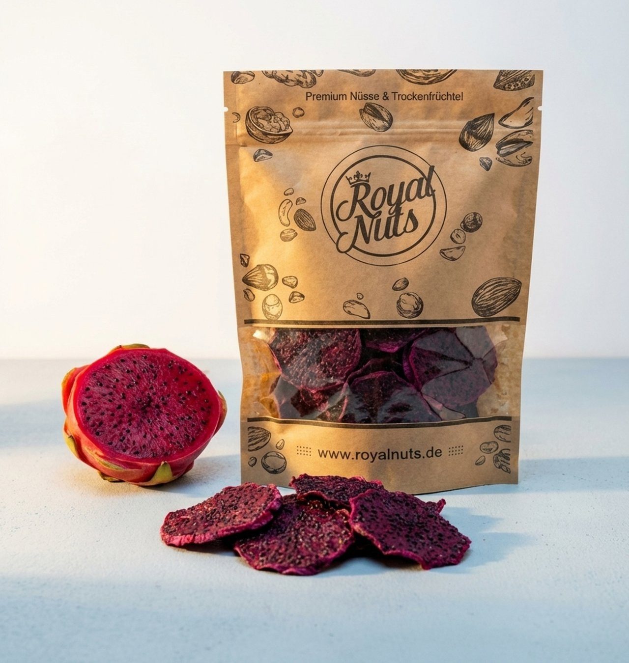 Royalnuts Genuss GmbH Trockenfrüchte 500g Getrocknete Drachenfrucht, Royalnuts
