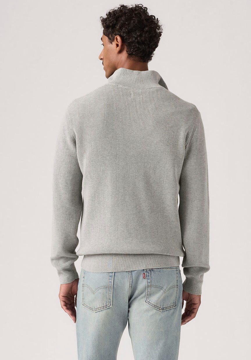 Levi's® Strickpullover HM QUARTER ZIP SWEATER mit Zipper und Struktur