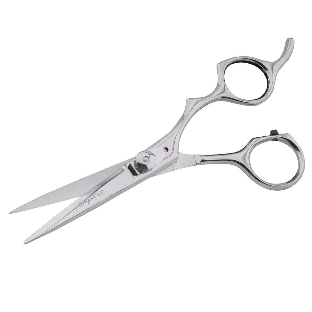 Haryali London Haarschere Professionelle Friseurschere in Silber für präzises Haareschneiden 6.5, (Set, 1x Schneideschere), scharfe, lange 6,5 Zoll für professionelle Salons