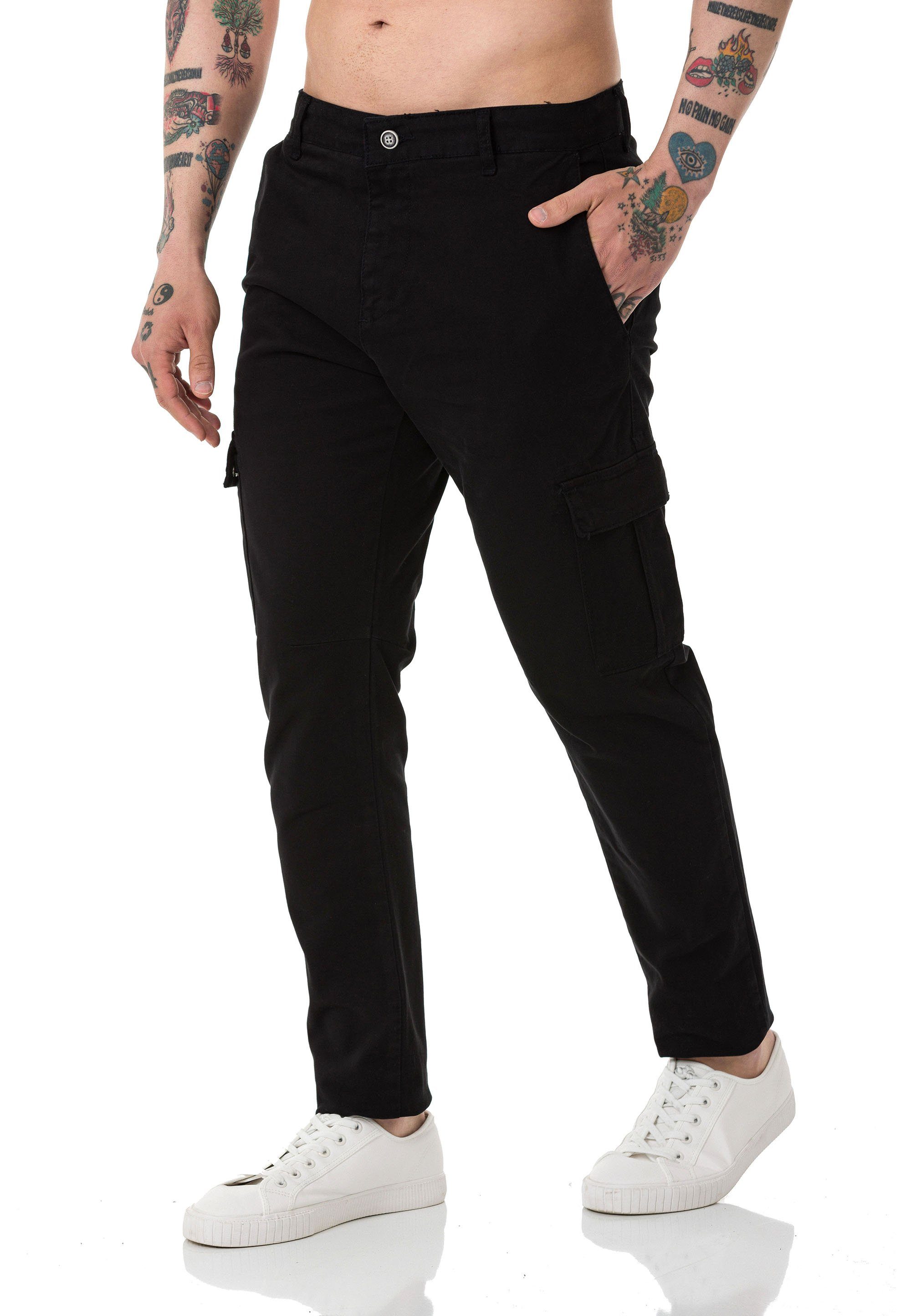 Chinohose Red Bridge Herren Chino Cargo Hose Basic
