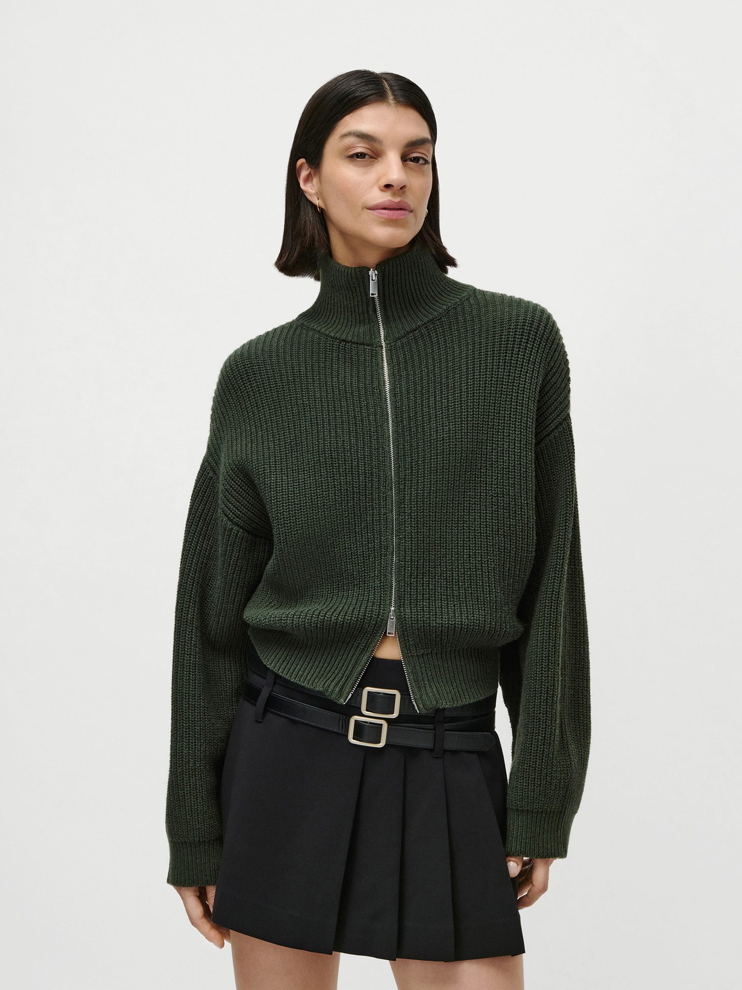 LeGer Strickjacke Cindy, LeGer by Lena Gercke Regular fit, mit Stehkragen, günstig online kaufen