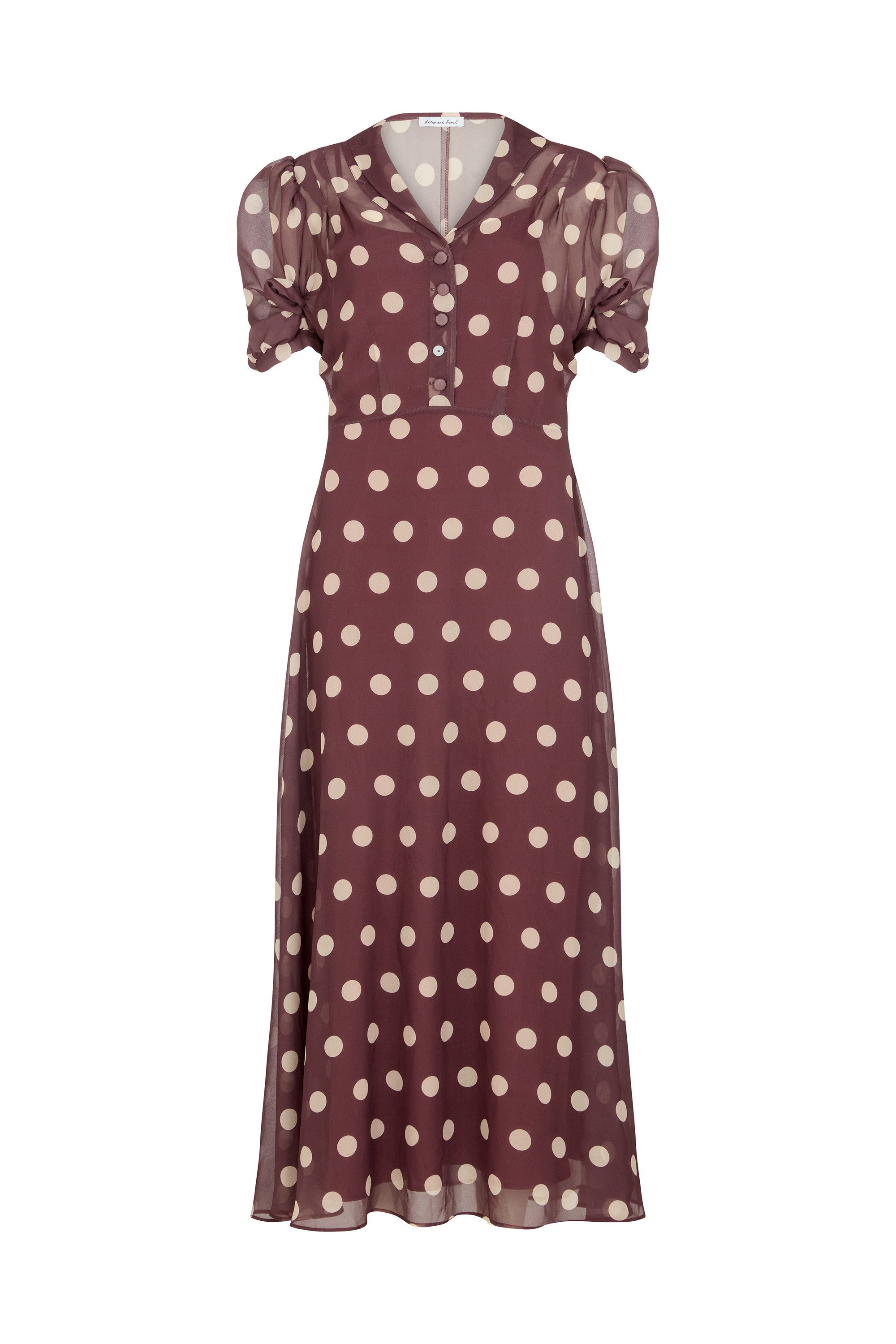 Lily and Lionel Midikleid Julia Button Down Print Maxi Dress Damen günstig online kaufen