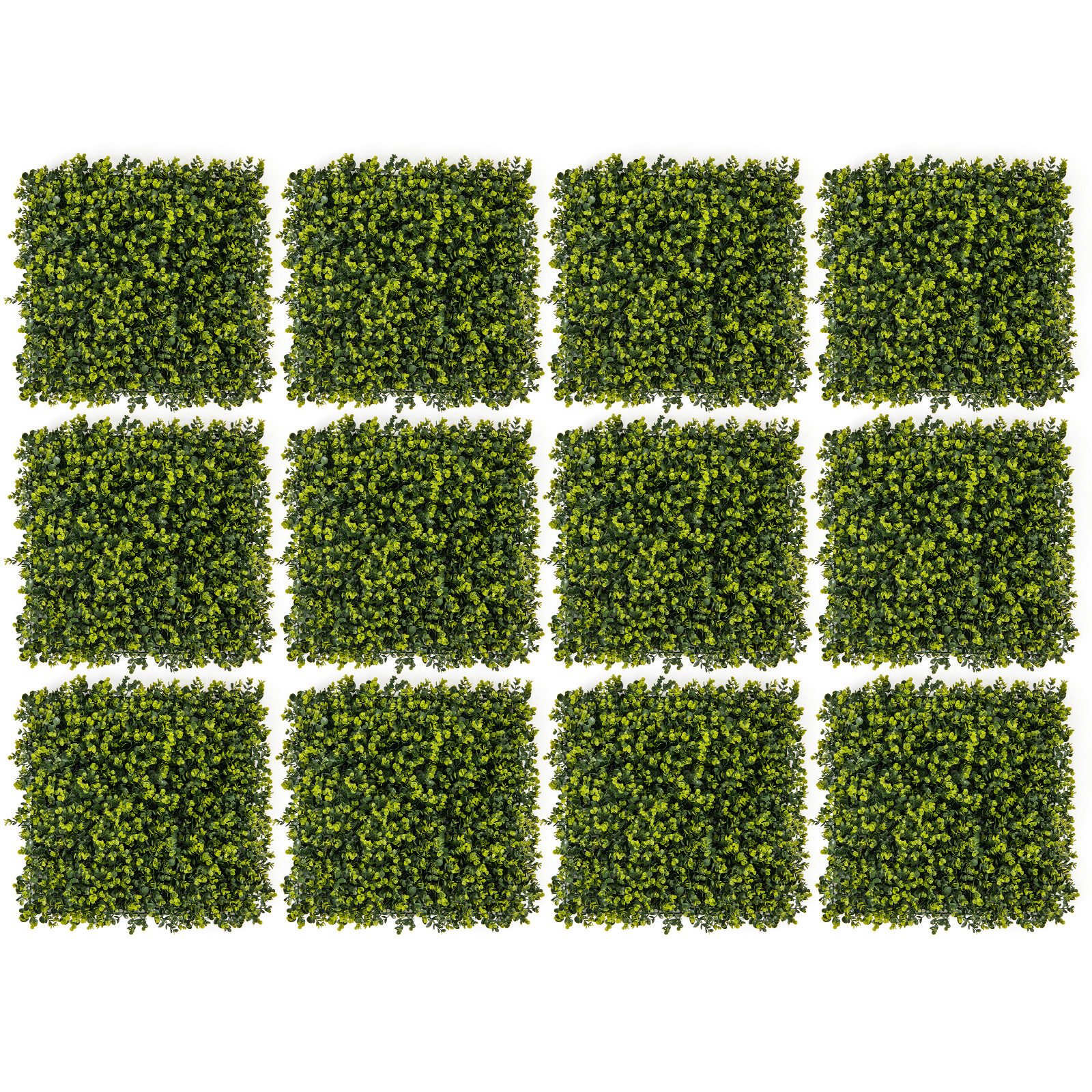 Kunstpflanze, COSTWAY, Pflanzenwand UV-geschützt 50x50x7cm günstig online kaufen