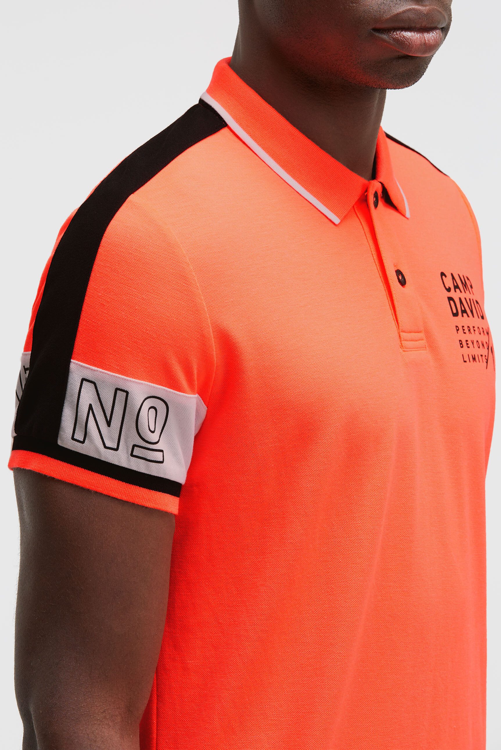 CAMP DAVID Poloshirt mit Baumwolle