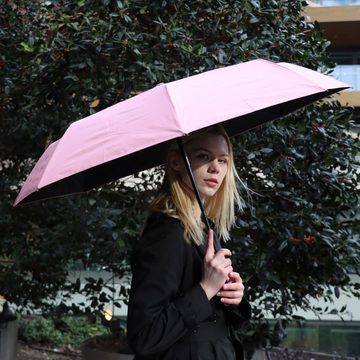 BIGGDESIGN Langregenschirm Biggdesign Moods Up Pink Vollautomatischer UV-Schirm
