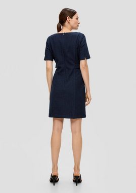 s.Oliver BLACK LABEL Minikleid Kleid aus Bouclé Riegel