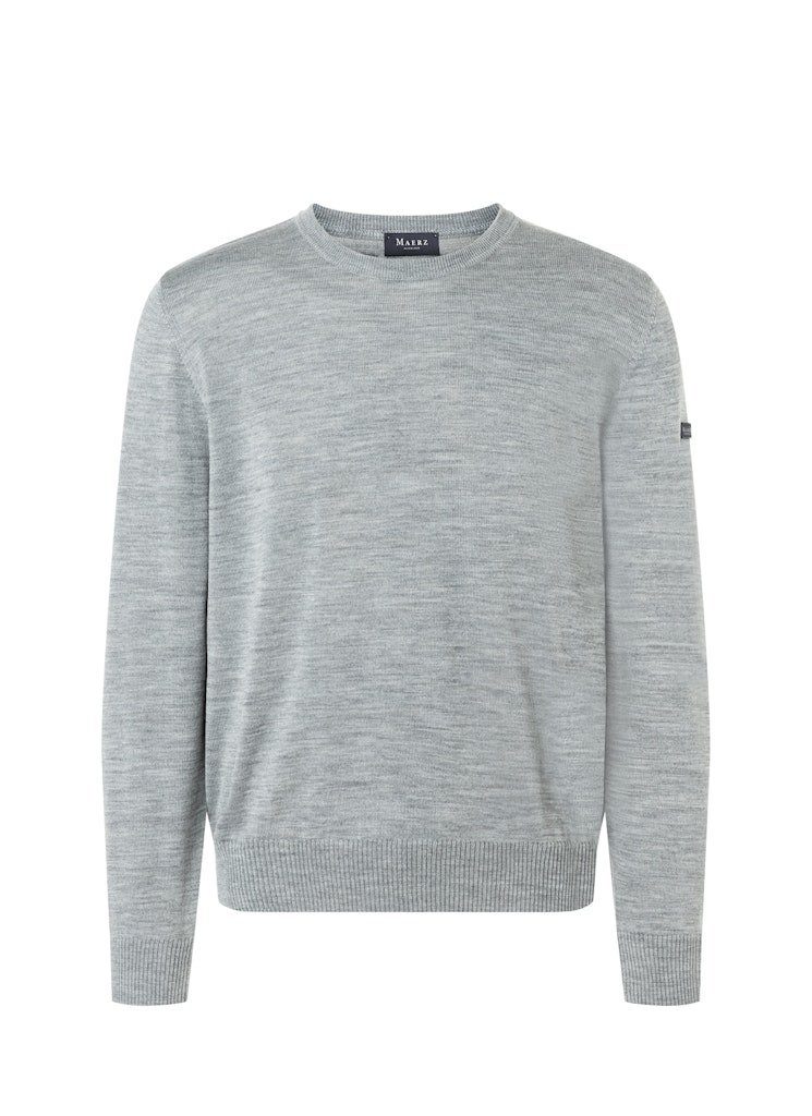 MAERZ Muenchen Strickpullover MAERZ / He.Pullover / Pullover Rundhals 1/1 Arm 544 Mercury Grey