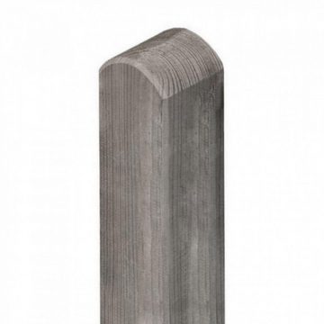 Mega-Holz Sichtschutzelement »Sichtschutzzaun Set >> Mailand<< KDI Grau«, (Sparset, 7-St., Set bestehend aus Sichtschutz, Pfosten & Flechtzaunhalter)
