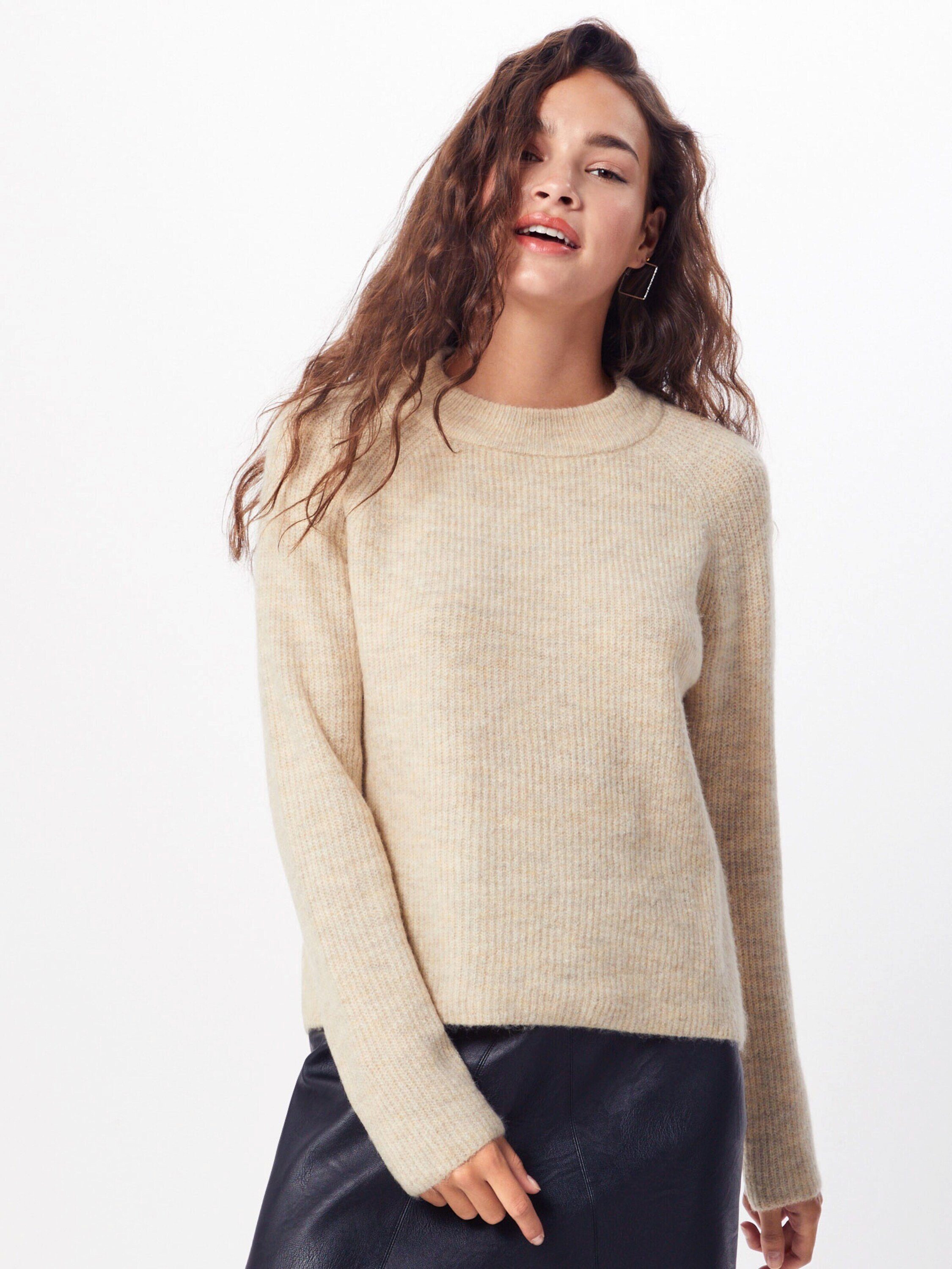 pieces Stehkragenpullover Ellen (1-tlg) Plain/ohne Details