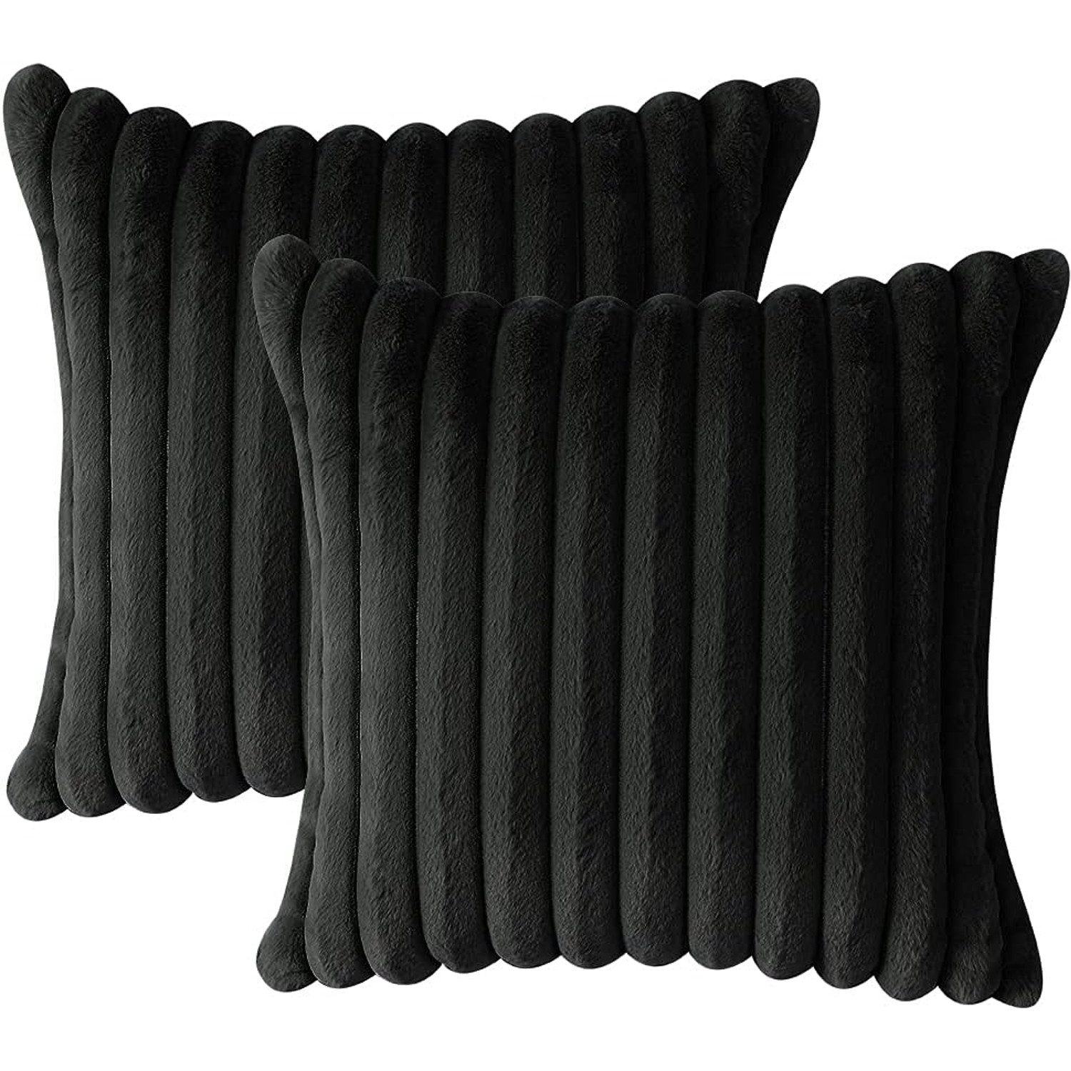 REDOM Kissenbezüge 2er Set Kissenbezug Kissenhülle Kopfkissenbezug Kissen Bezug Weich, (2 Stück), 50x50 cm Sofakissen Couchkissen Bezug Sofa Schlafzimmer Reißverschluss