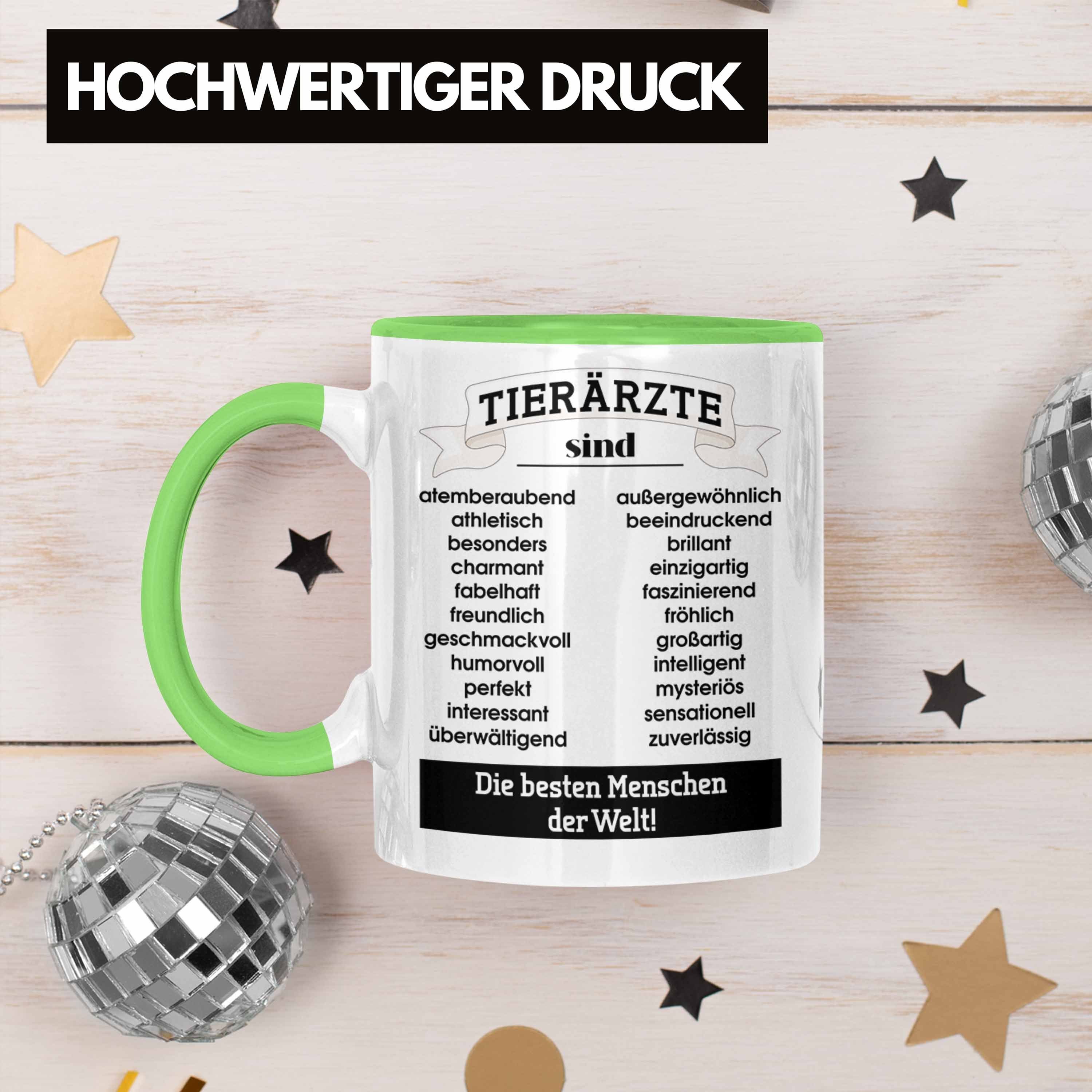 - Veterinär Trendation Tierärzte Tiermedizin Spruch Tasse Becher Tasse Kaffeetasse Grün Trendation Geschenkidee Pferdearzt Geschenk Tierarzt