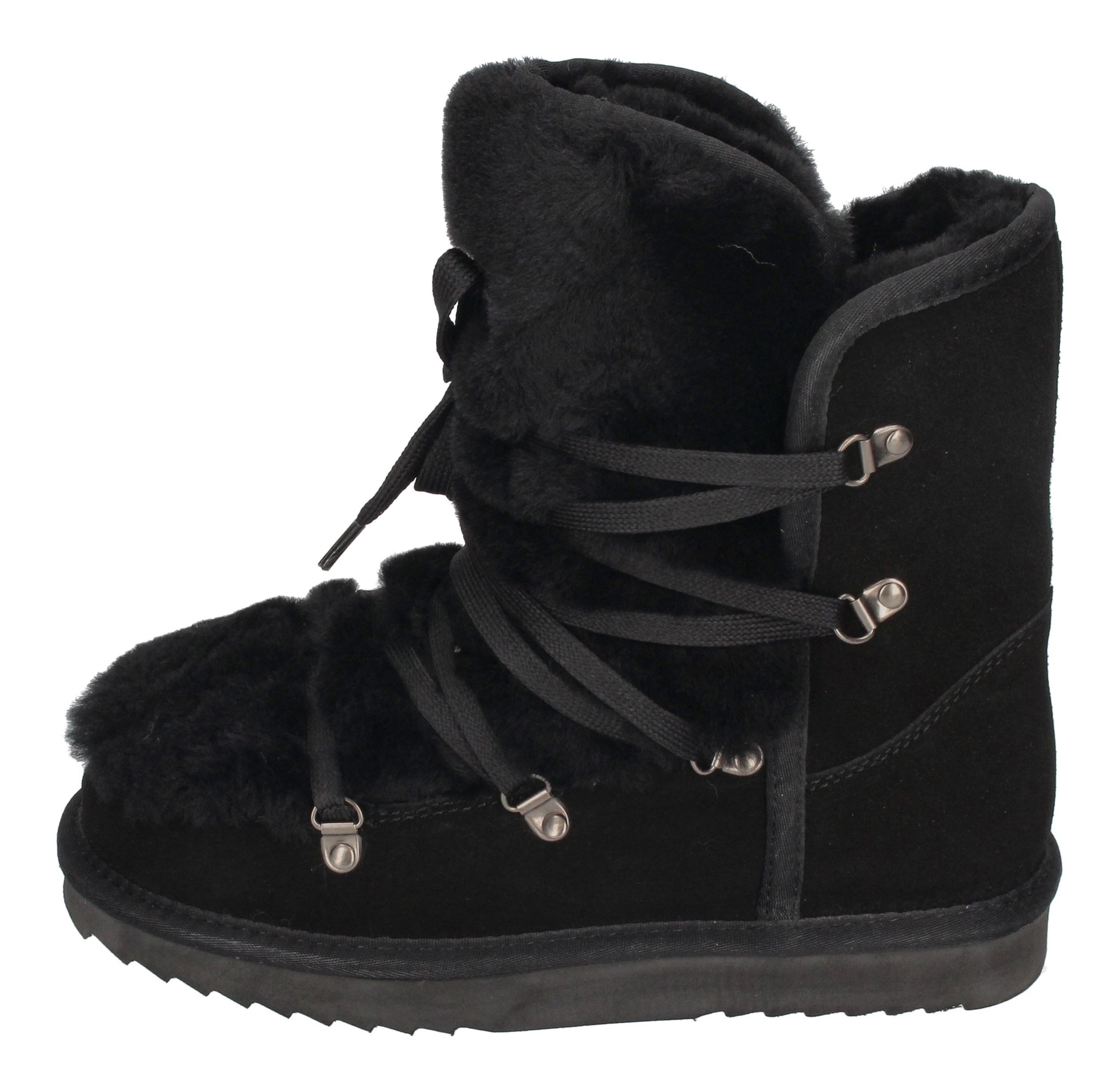 WARMBAT Moonbi Suede MBI3260-99 Winterboots Black