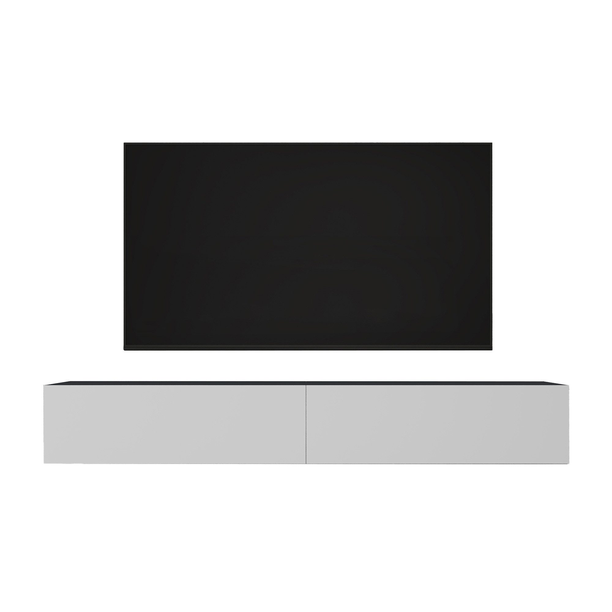 doporro TV-Board TV-schrank Fernsehschrank Low-Board TV-Tisch Wand-hängend F02