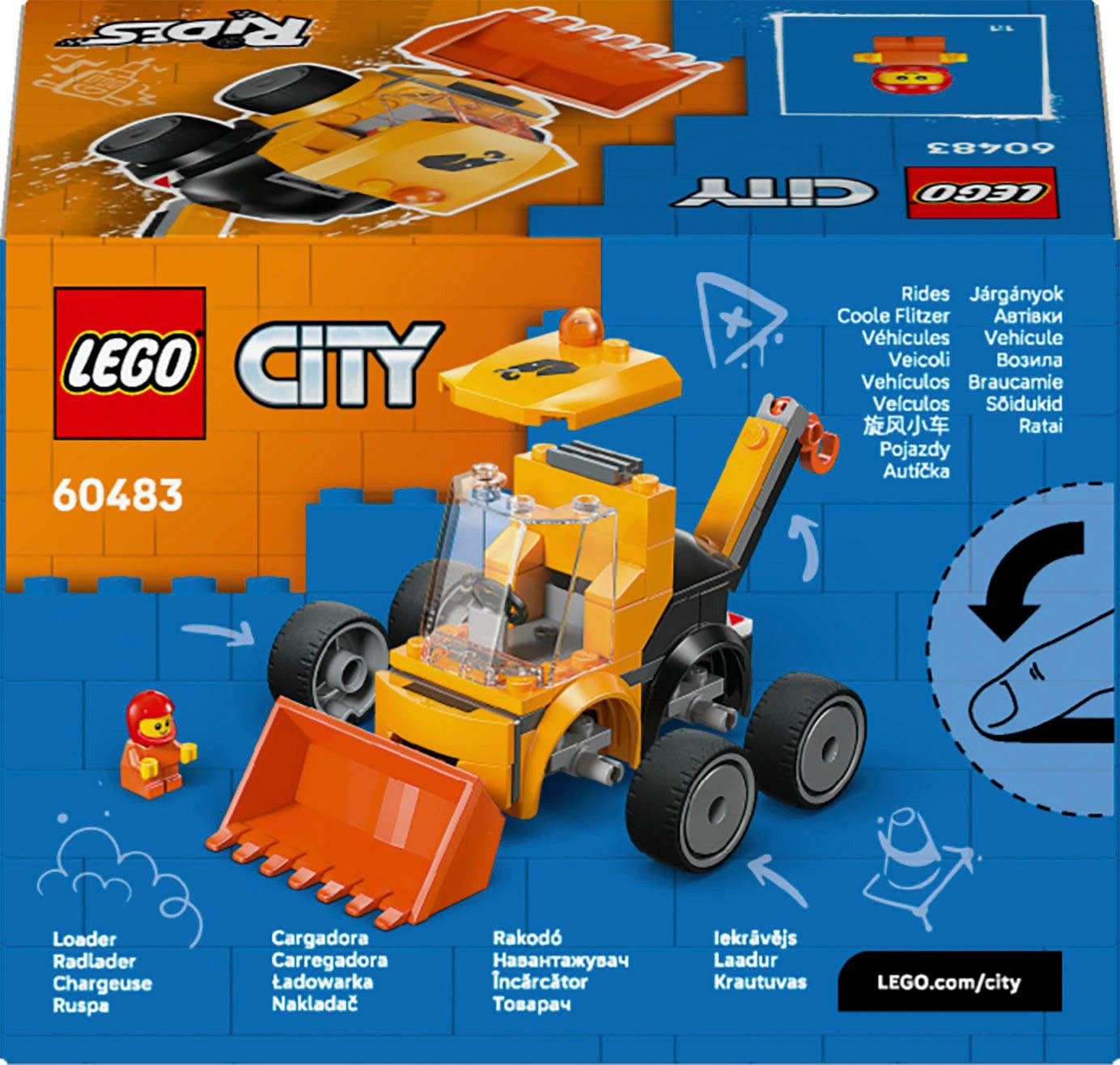 LEGO® Coole Flitzer – Radlader (60483), LEGO City Konstruktionsspielsteine, günstig online kaufen
