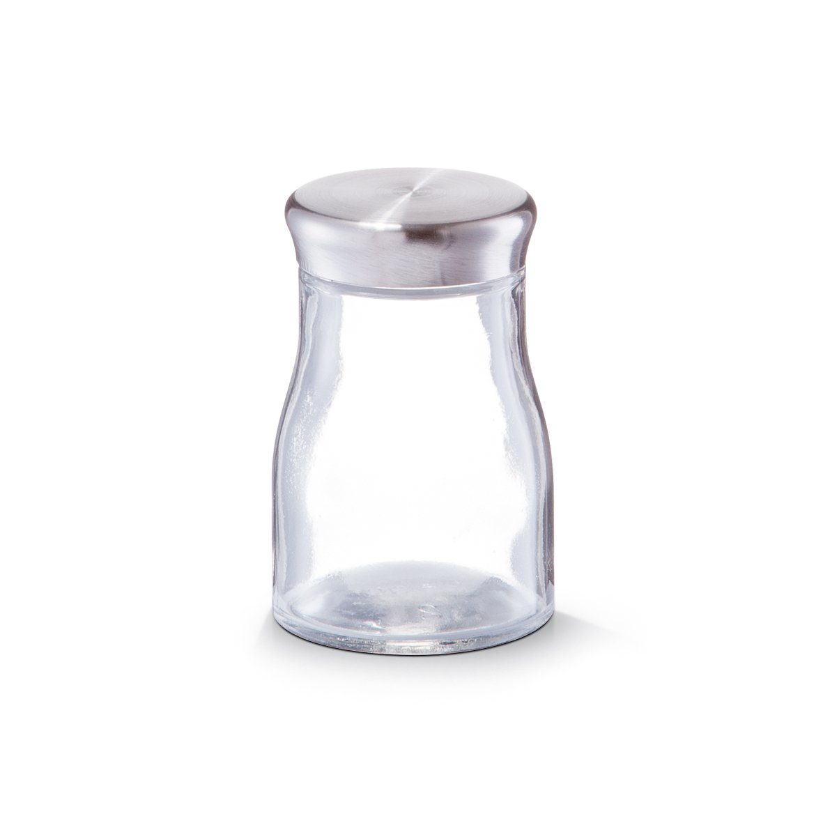 Zeller Present Gewürzbehälter Gewürzglas m.Edelstahldeckel, Kalk-Natron-Glas/Edelstahl 201/PE, Kalk-Natron-Glas/Edelstahl 201/PE, 140 ml, Ø6 x 9,5 cm