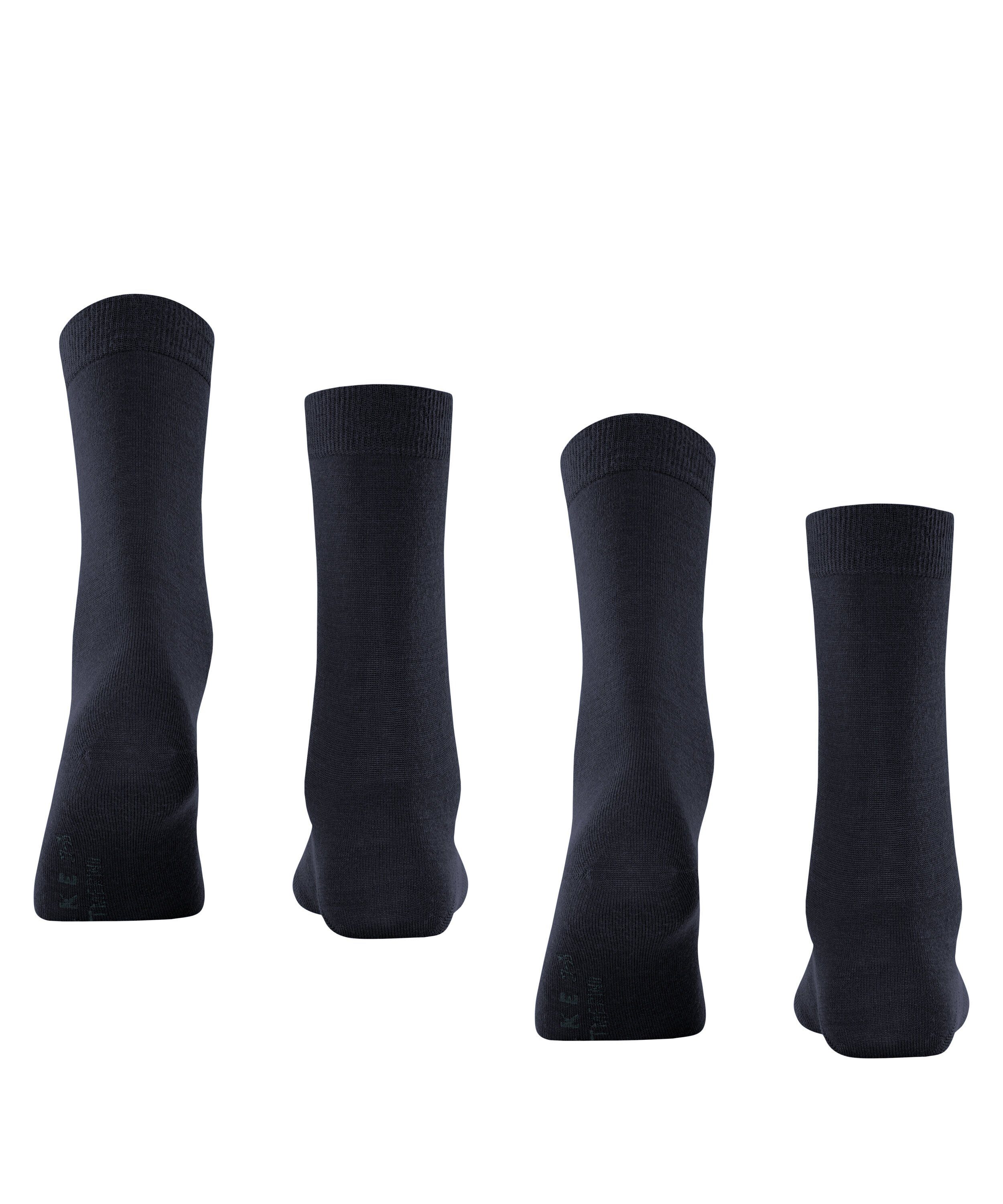 Socken 2-Pack (6379) navy Softmerino dark (2-Paar) FALKE