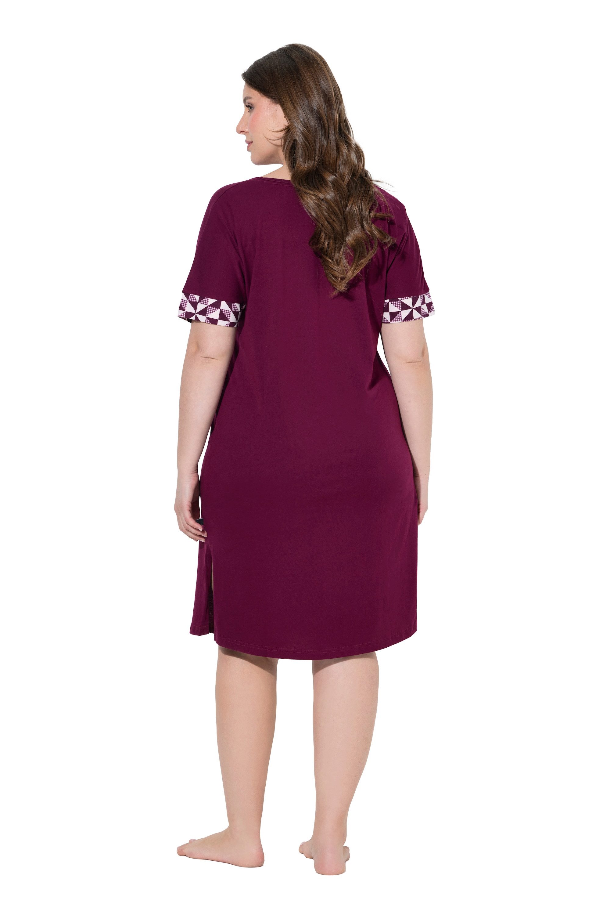 Ulla Popken Bigshirt Bigshirts 2er-Pack Karo Rundhals Halbarm – Bild 3 von 4