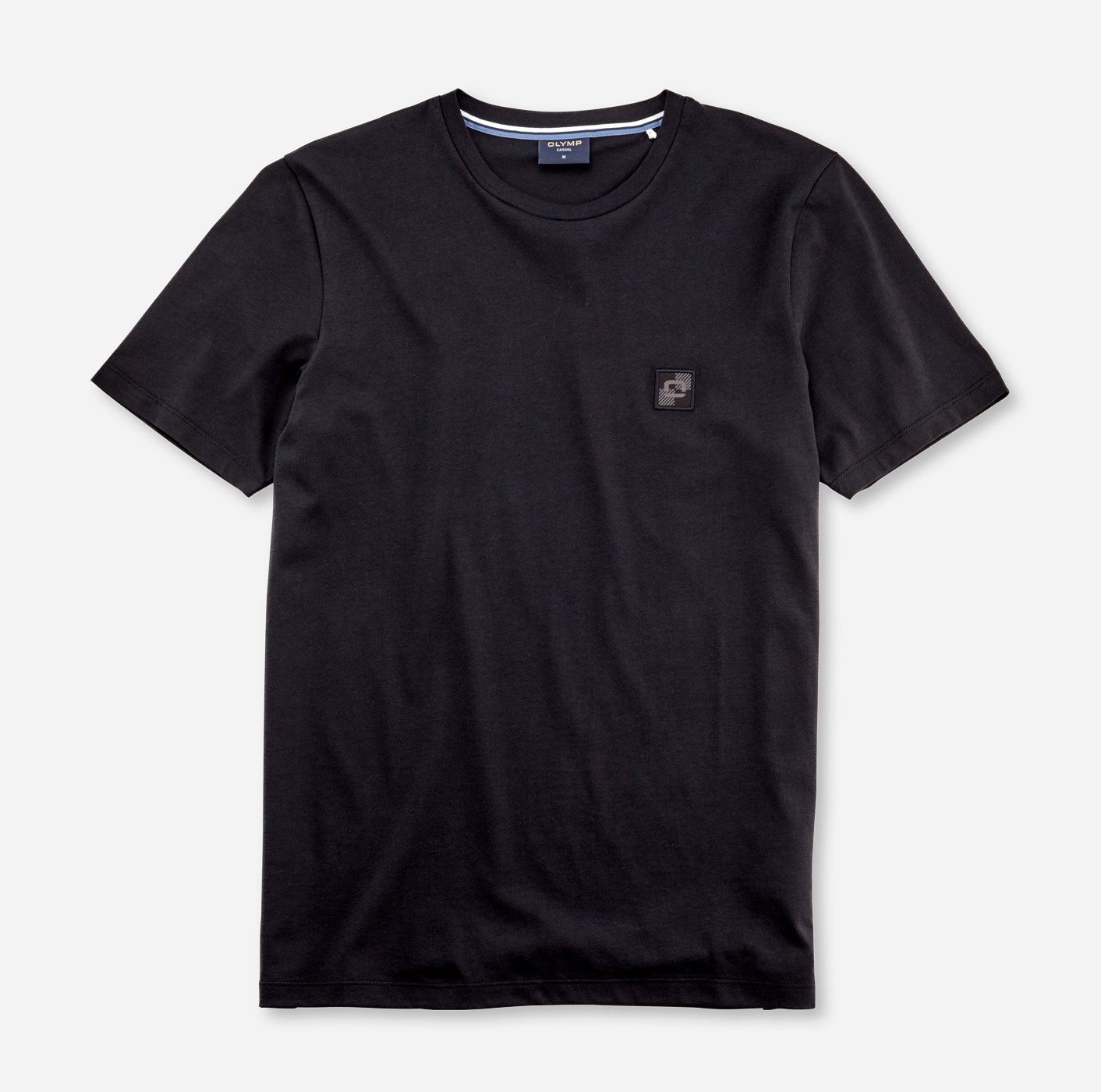 OLYMP T-Shirt OLYMP Wirk Casual mit Logo-Patch günstig online kaufen