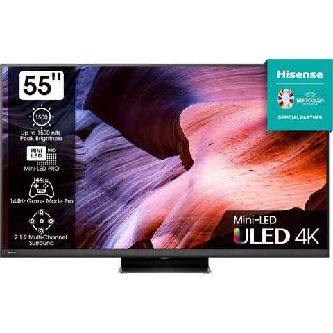 Hisense 55U8KQ Mini-LED-Fernseher (139 cm/55 Zoll, 4K Ultra HD, Smart-TV)