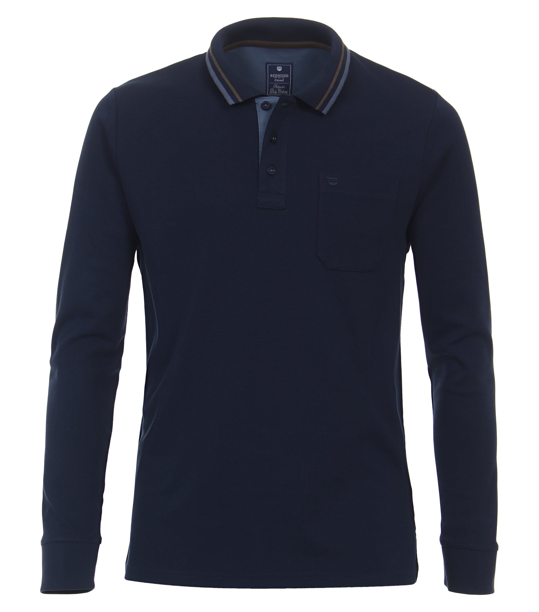 Redmond Poloshirt andere Muster 10 blau