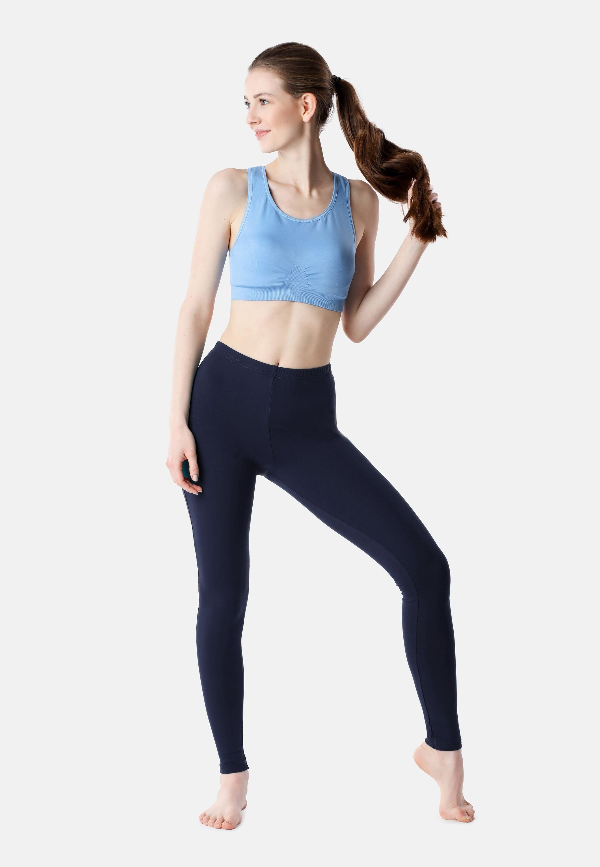 Bellivalini Leggings Damen Lange Hose Freizeithose mit bequemem Bund BLV50-203 (1-tlg) aus Viskose