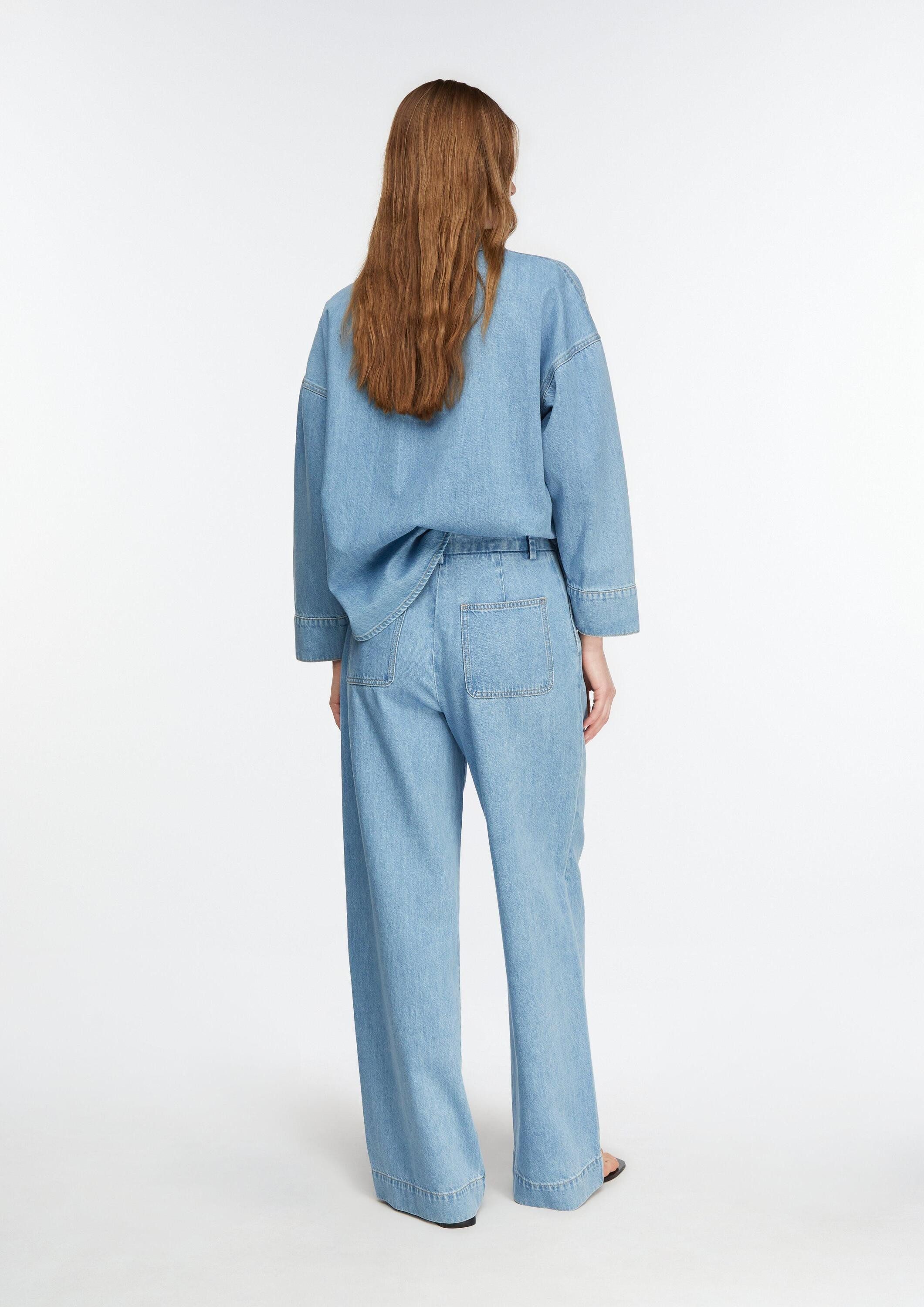 comma Weite Jeans Jeans-Hose ANNA - Wide Leg Jeans aus Lyocell