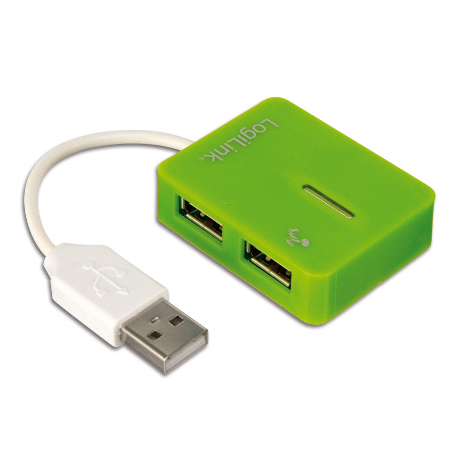 LOGILINK USB-Hub Smile, grün USB-Adapter