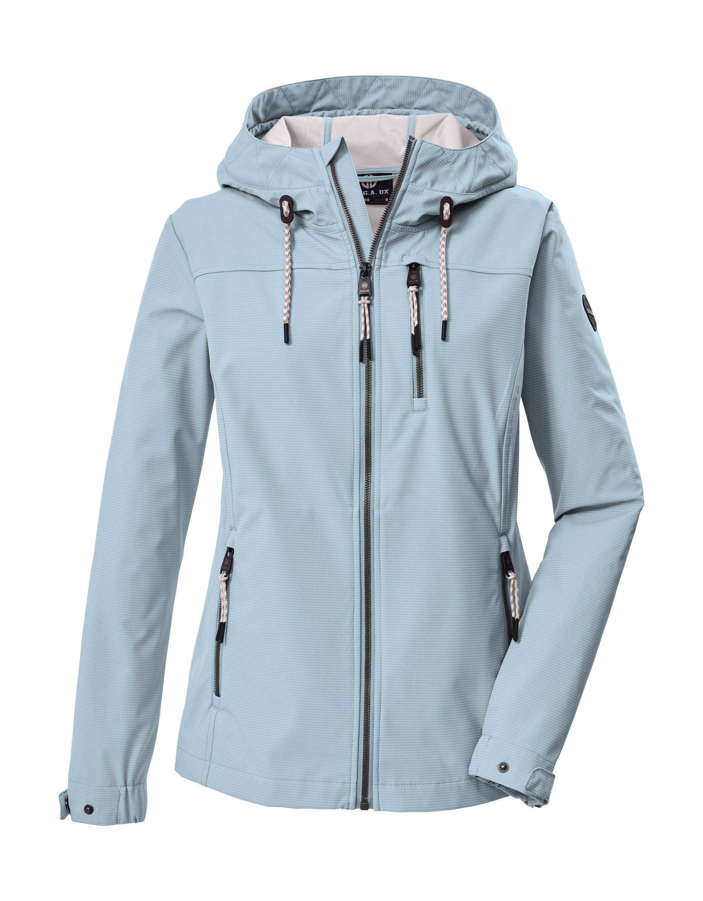 G.I.G.A. DX by killtec Softshelljacke GS 111 WMN SFTSHLL JCKT Atmungsaktive, wasserabweisende Damenjacke mit verstellbarer Kapuze