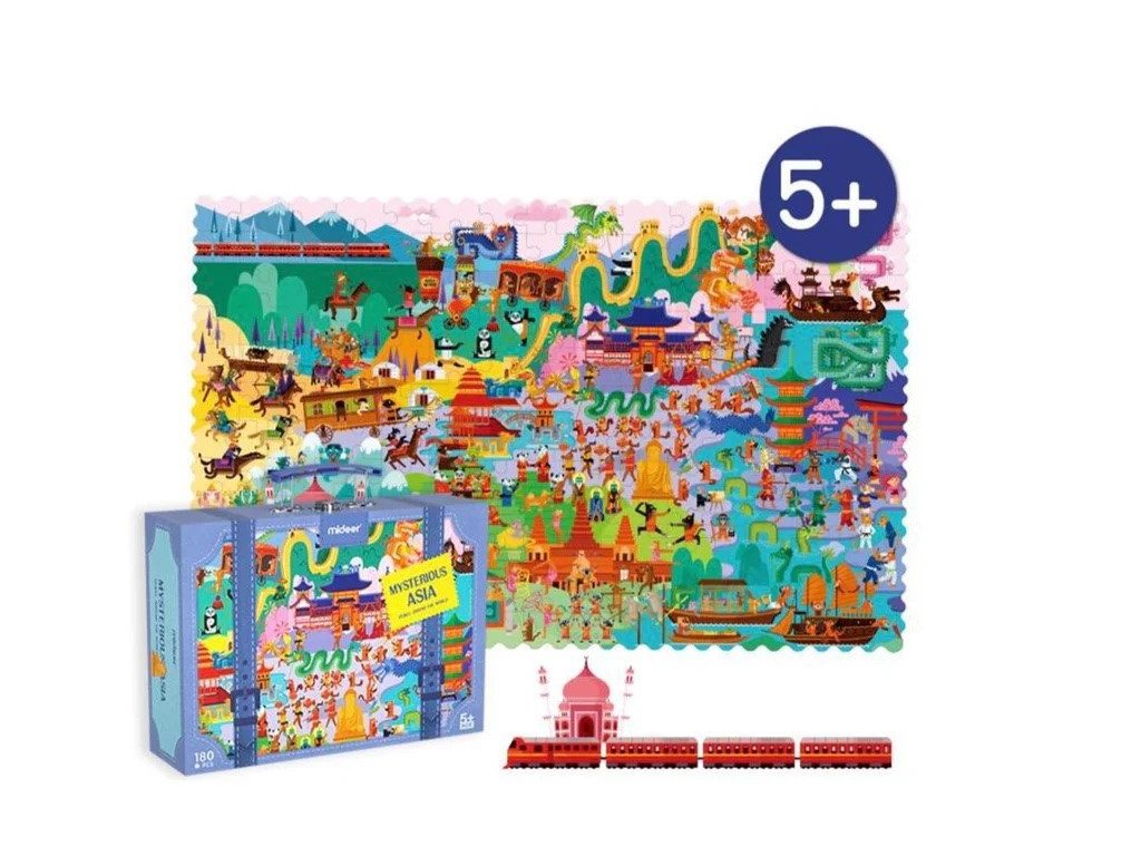 Kidsclub & Co. Puzzle Weltreise Puzzle - MYSTERIOUS ASIA, 180 Puzzleteile