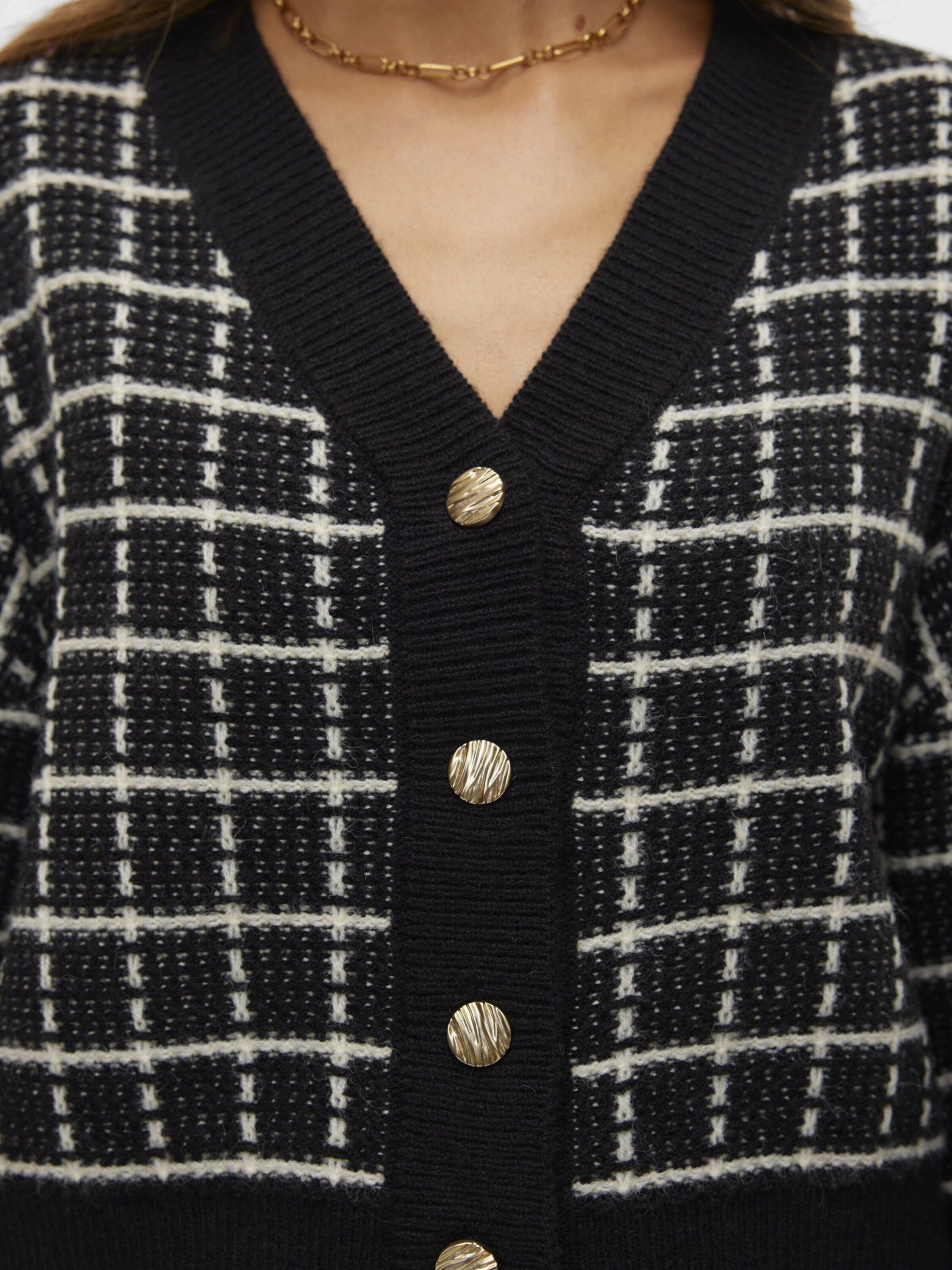 Vero Moda Strickjacke VMKIA (1-tlg) Plain/ohne Details
