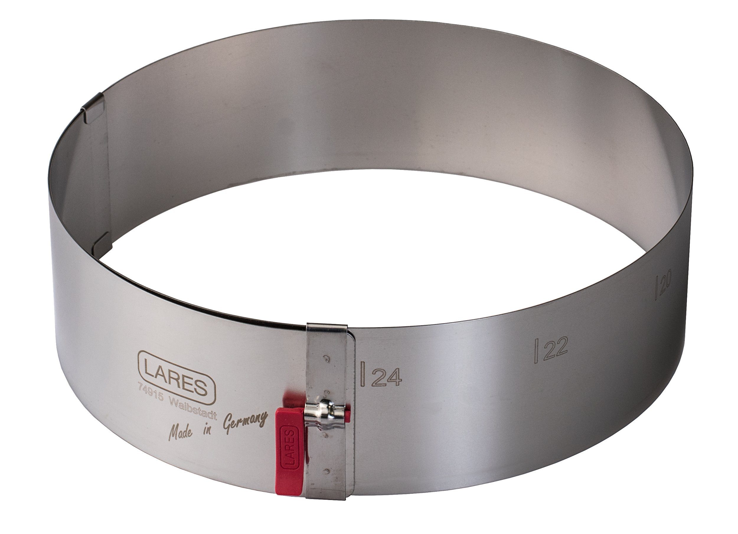 Tortenring 6008, verstellbarer Tortenring mit Klemmhebel