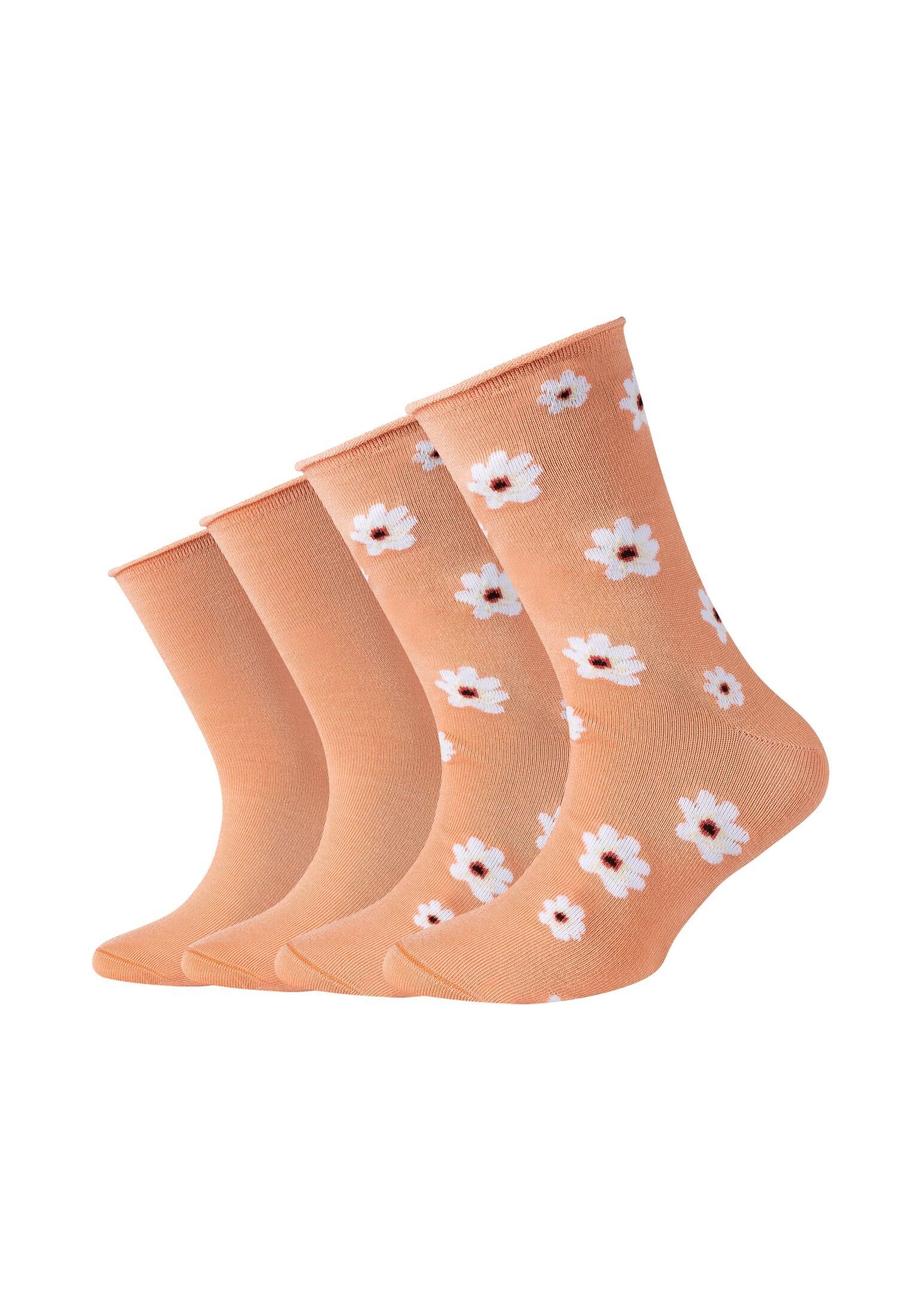 s.Oliver nectar peach 4er Socken Pack Socken