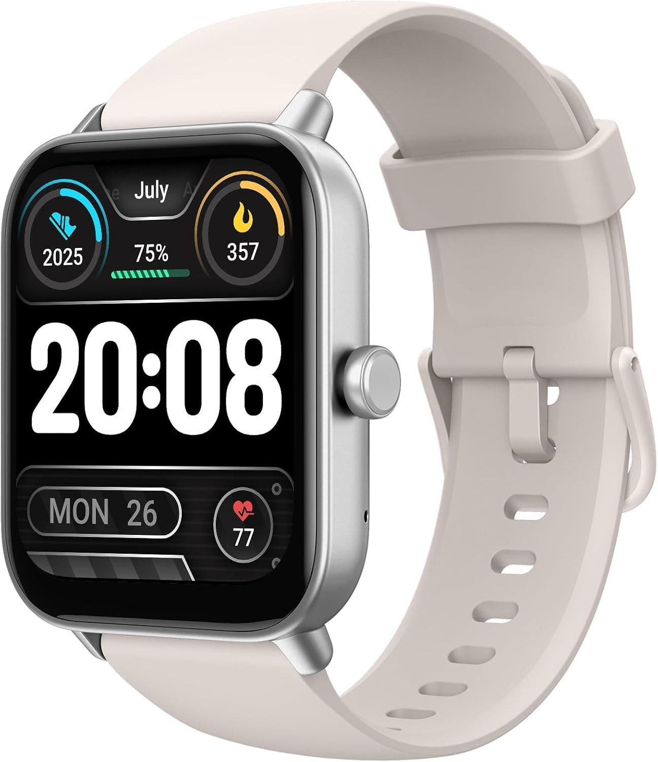 TOOBUR IDW19 Smartwatch (4,5 cm, android ios), Smartwatch mit Alexa, 1.8" HD Display, Anrufen, Sport & Gesundheit