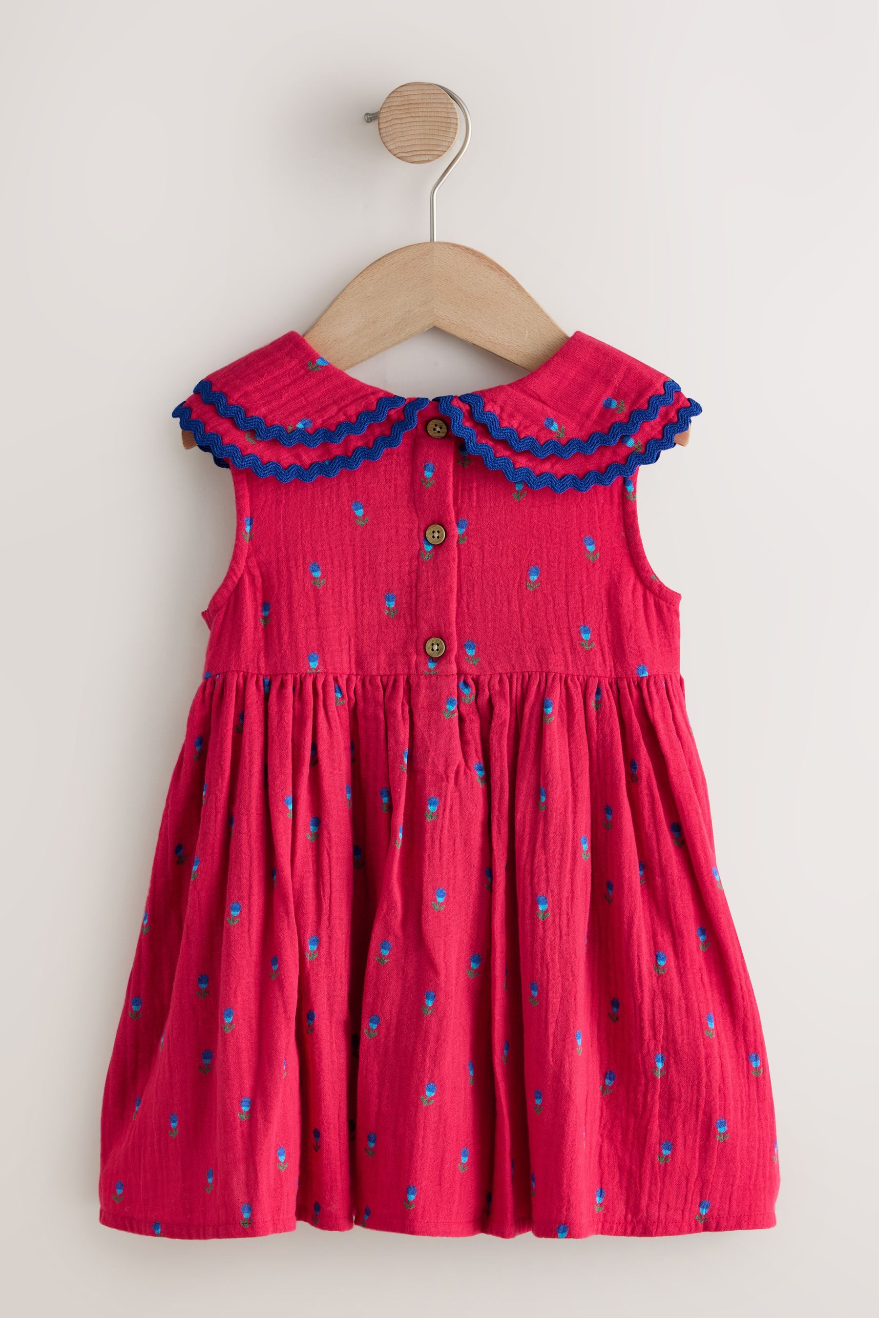 Next Blusenkleid Ric Rac Kleid mit Kragen (1-tlg)