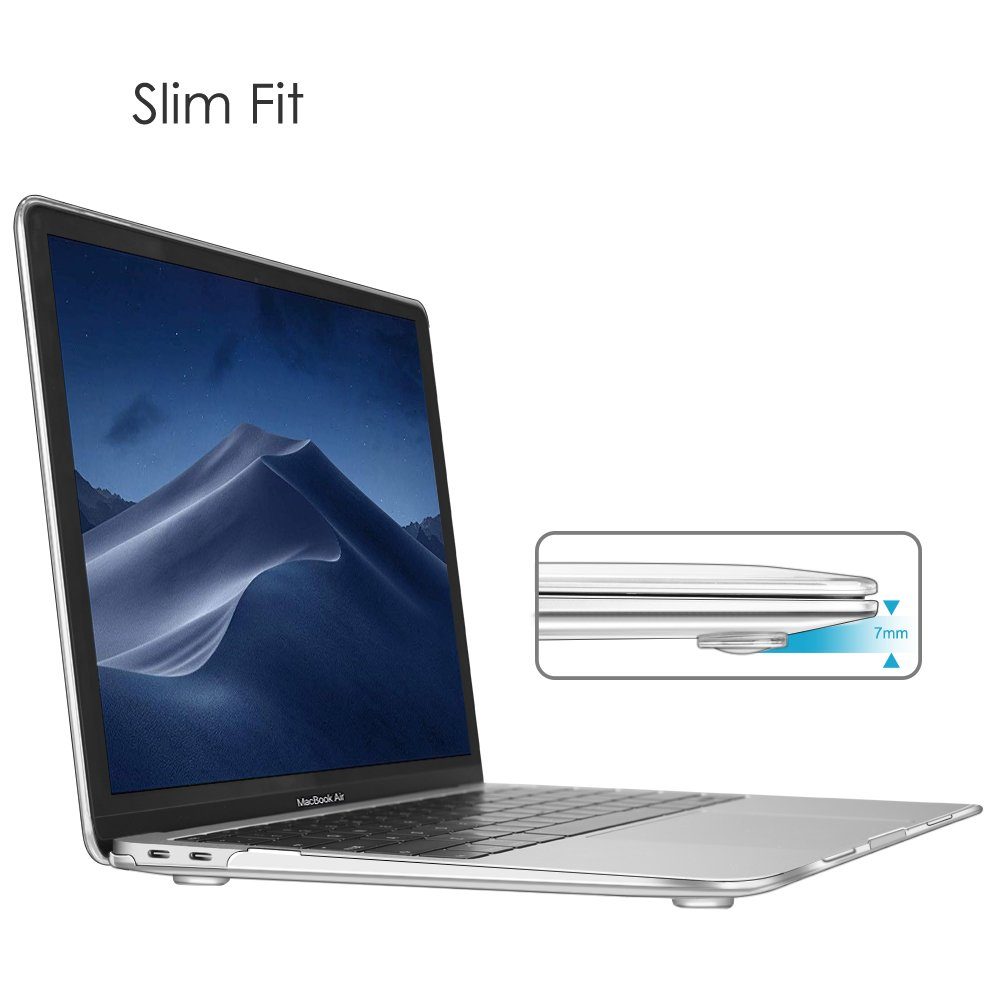 Fintie Laptop-Hülle kompatibel mit MacBook Air 13(2018-2020 Version) A2337(M1)/A2179/A1932, Ultradünne Hartschale Schutzhülle Snap Case