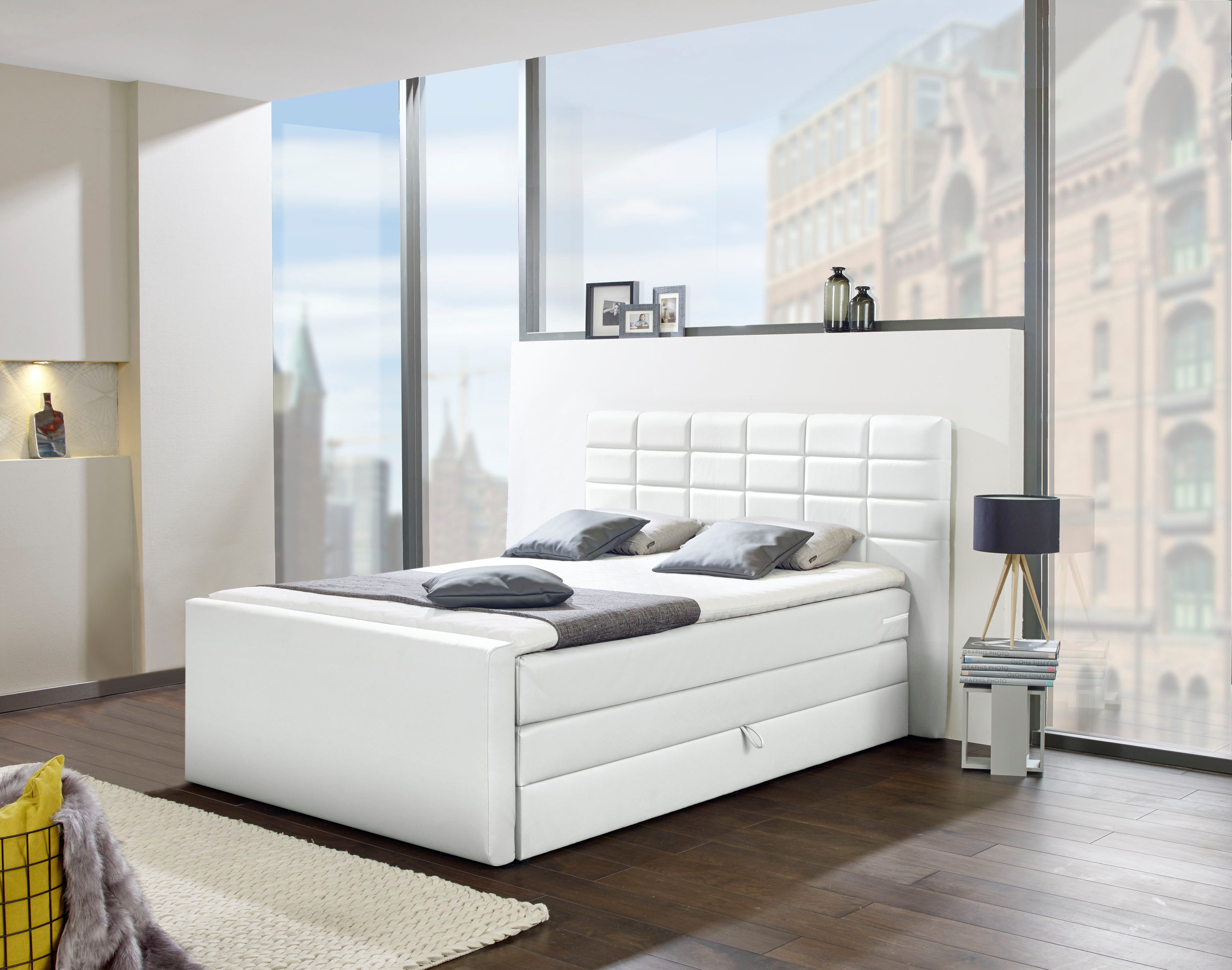 INOSIGN Boxspringbett "Lethbridge" inkl. Bettkasten und Topper, zwei Matrat günstig online kaufen