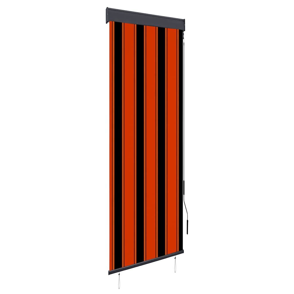 Rollo Außenrollo 60 x 250 cm Orange und Braun, vidaXL