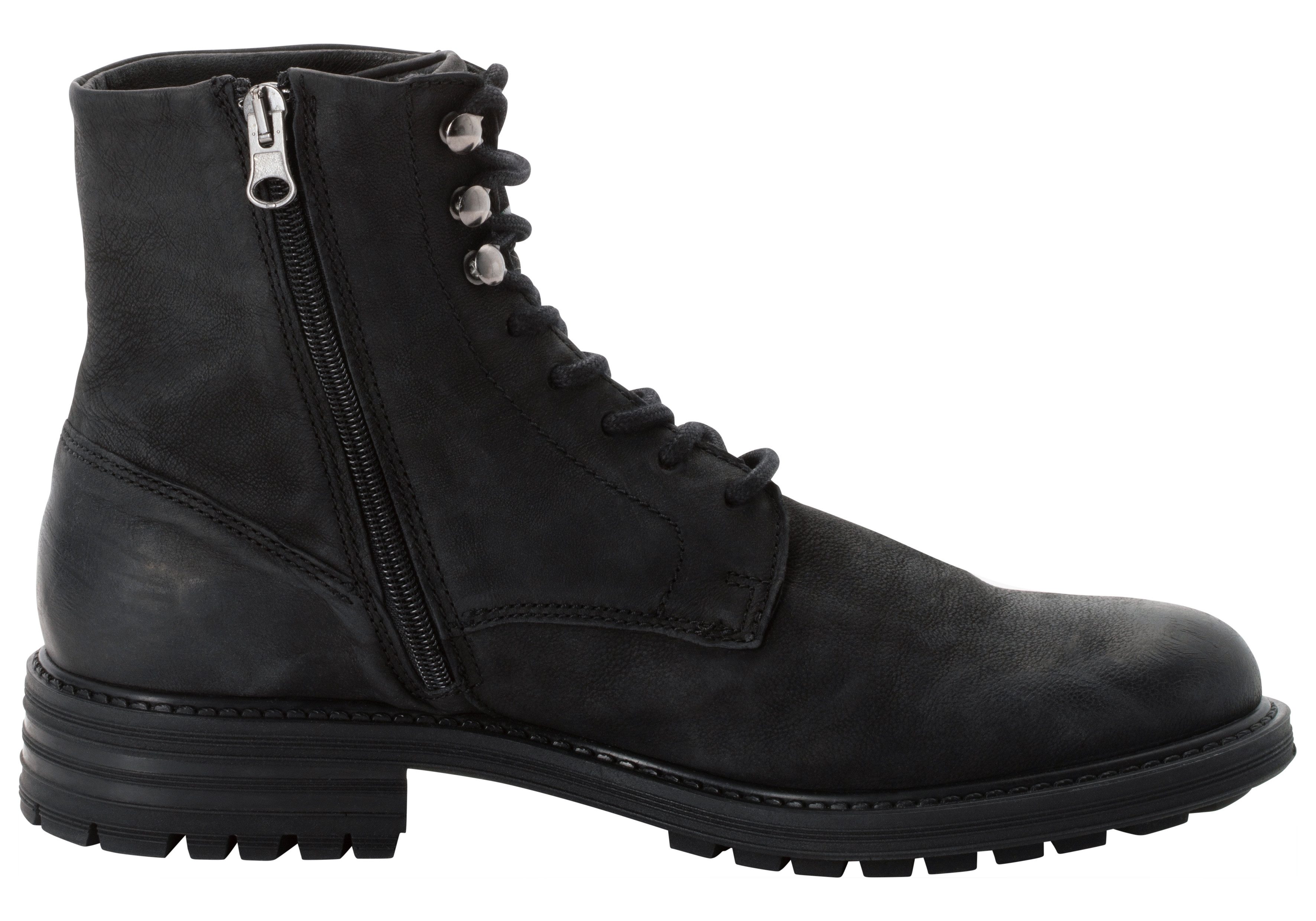 Pantofola d´Oro CAMPIGLIO HIGH Winterboots knöchelhohe Form, rutschfeste Gummilaufsohle, Obermaterial aus Leder