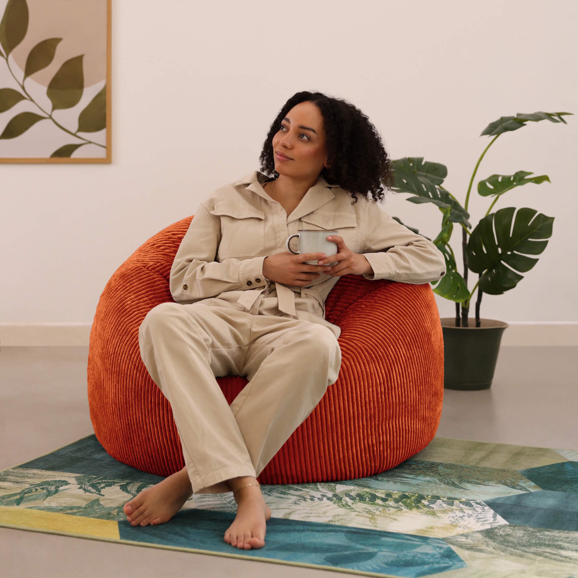 icon Sitzsack Erwachsene aus Cord flauschig günstig online kaufen