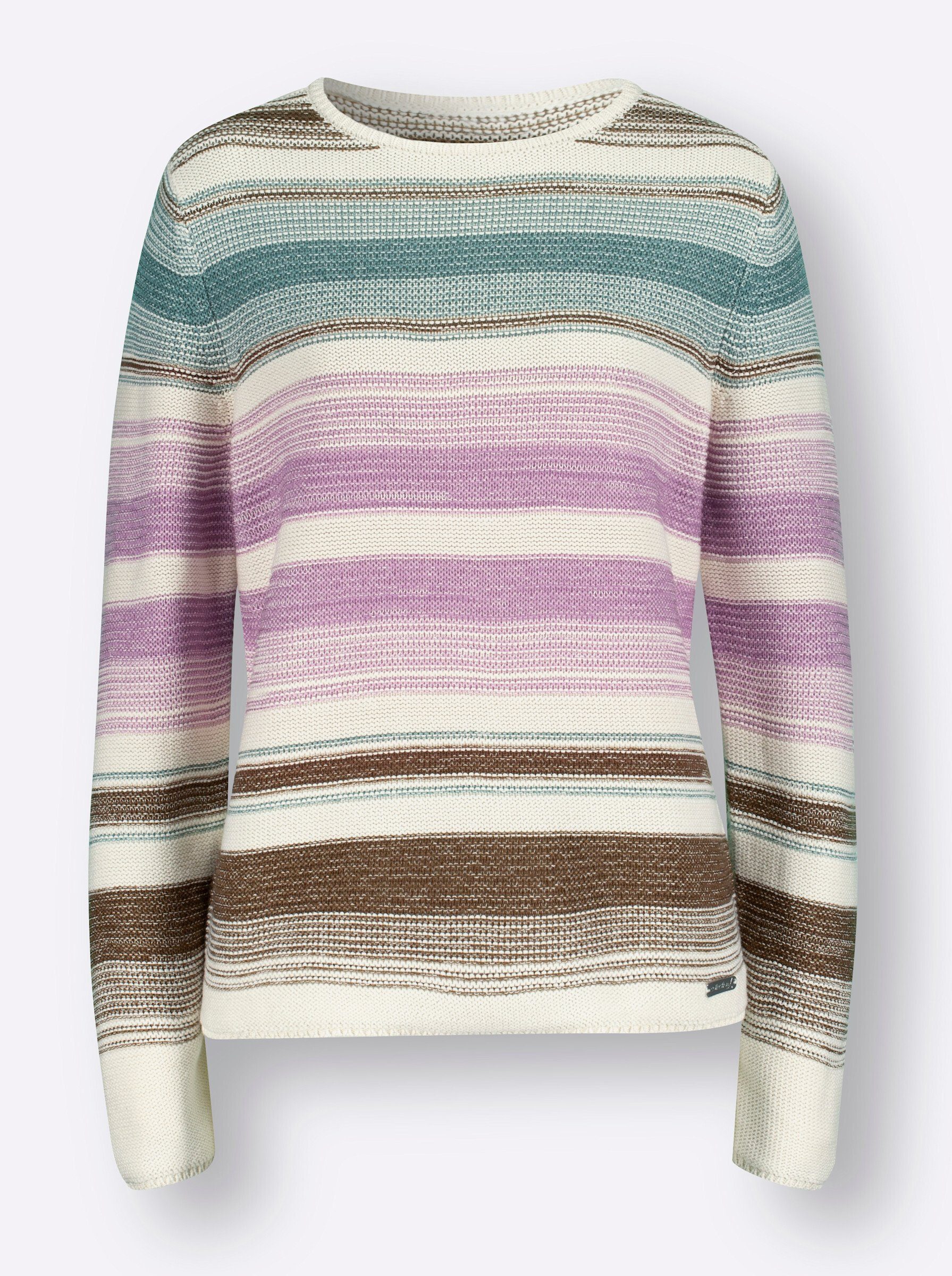 Strickpullover Pullover Langarm Mustermix gestrickt