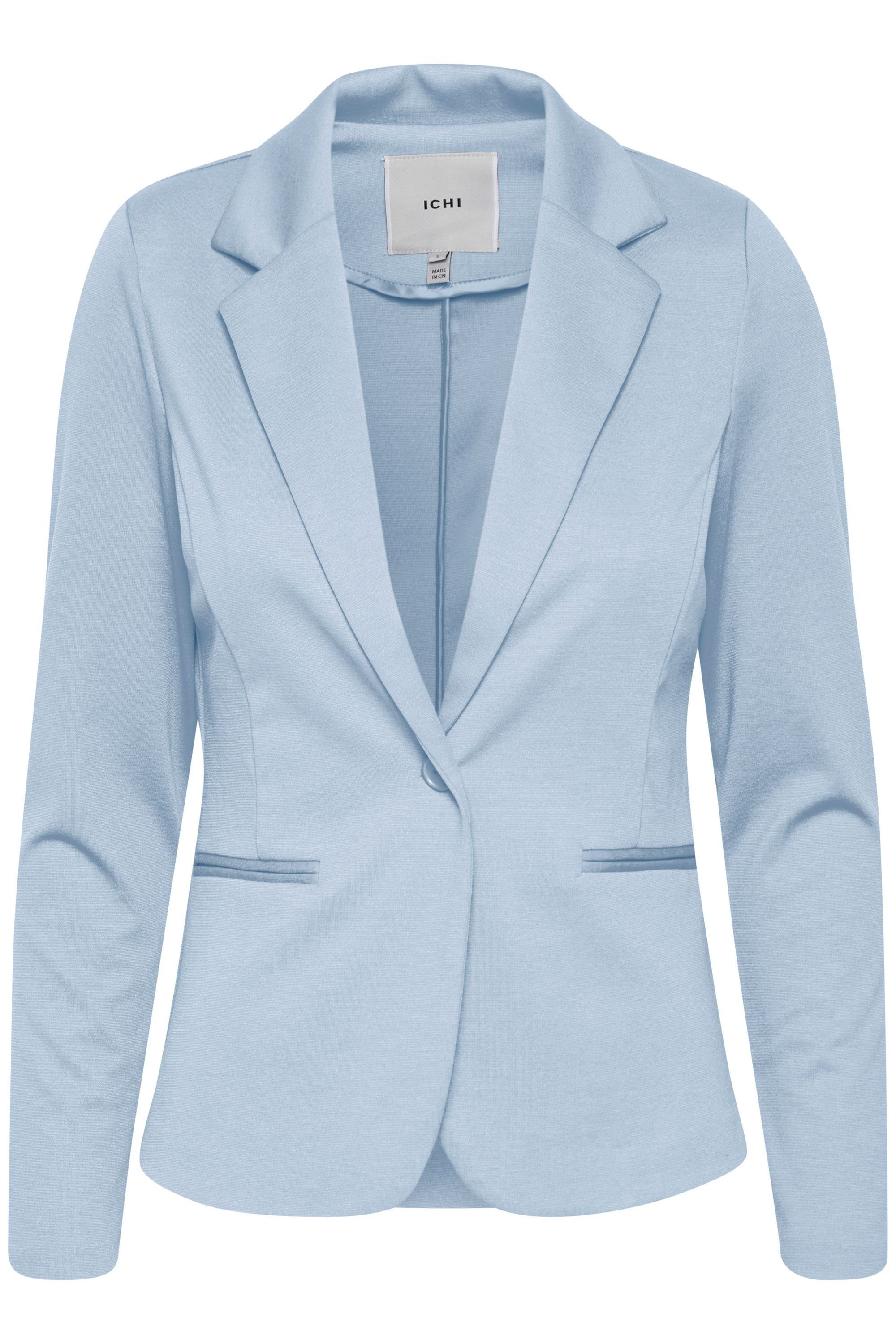 Blue IHKATE Blazer 20101801 Ichi Sweatblazer in - BL (154030) toller Chambray Passform