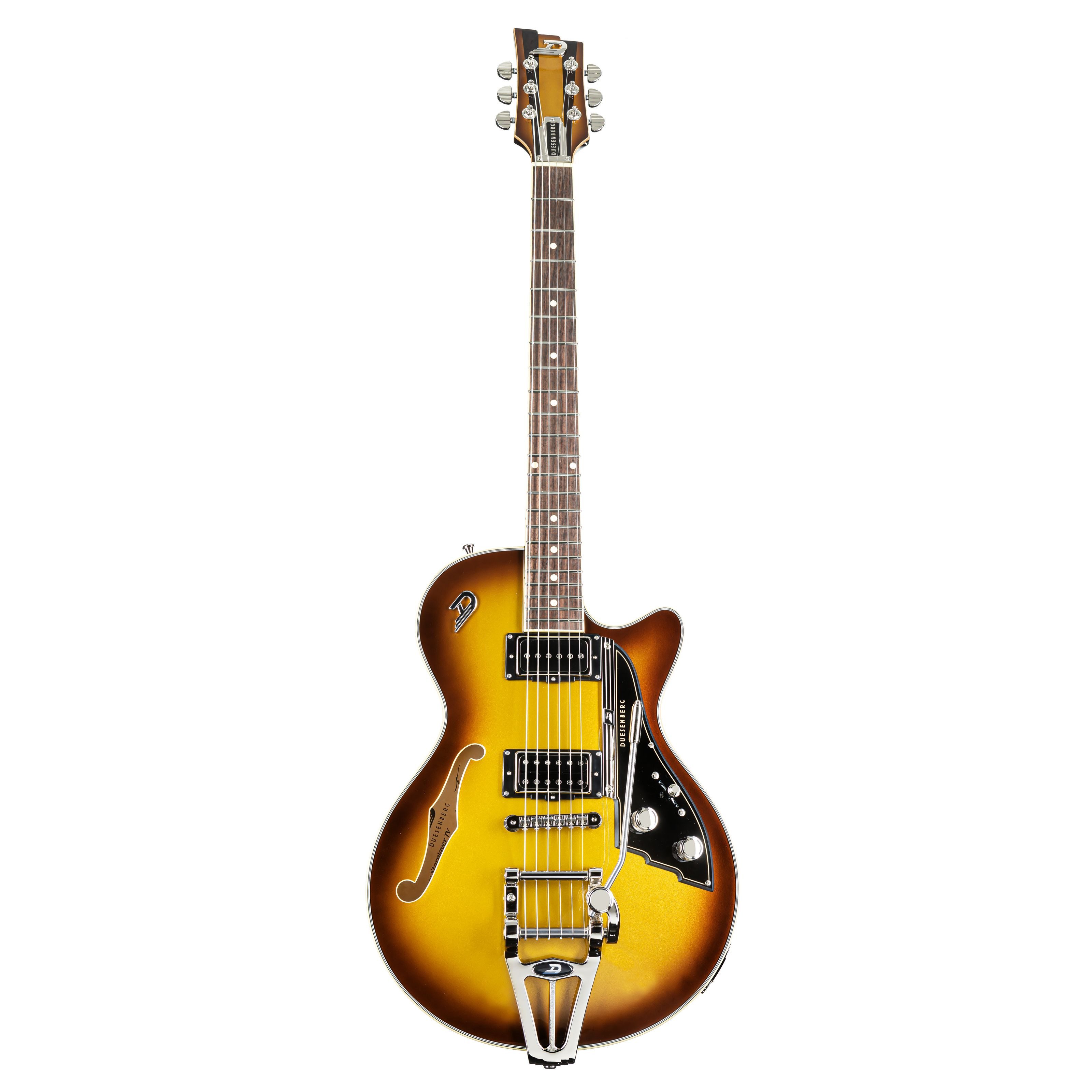 Duesenberg E-Gitarre, Starplayer TV Gold Burst - Custom E-Gitarre